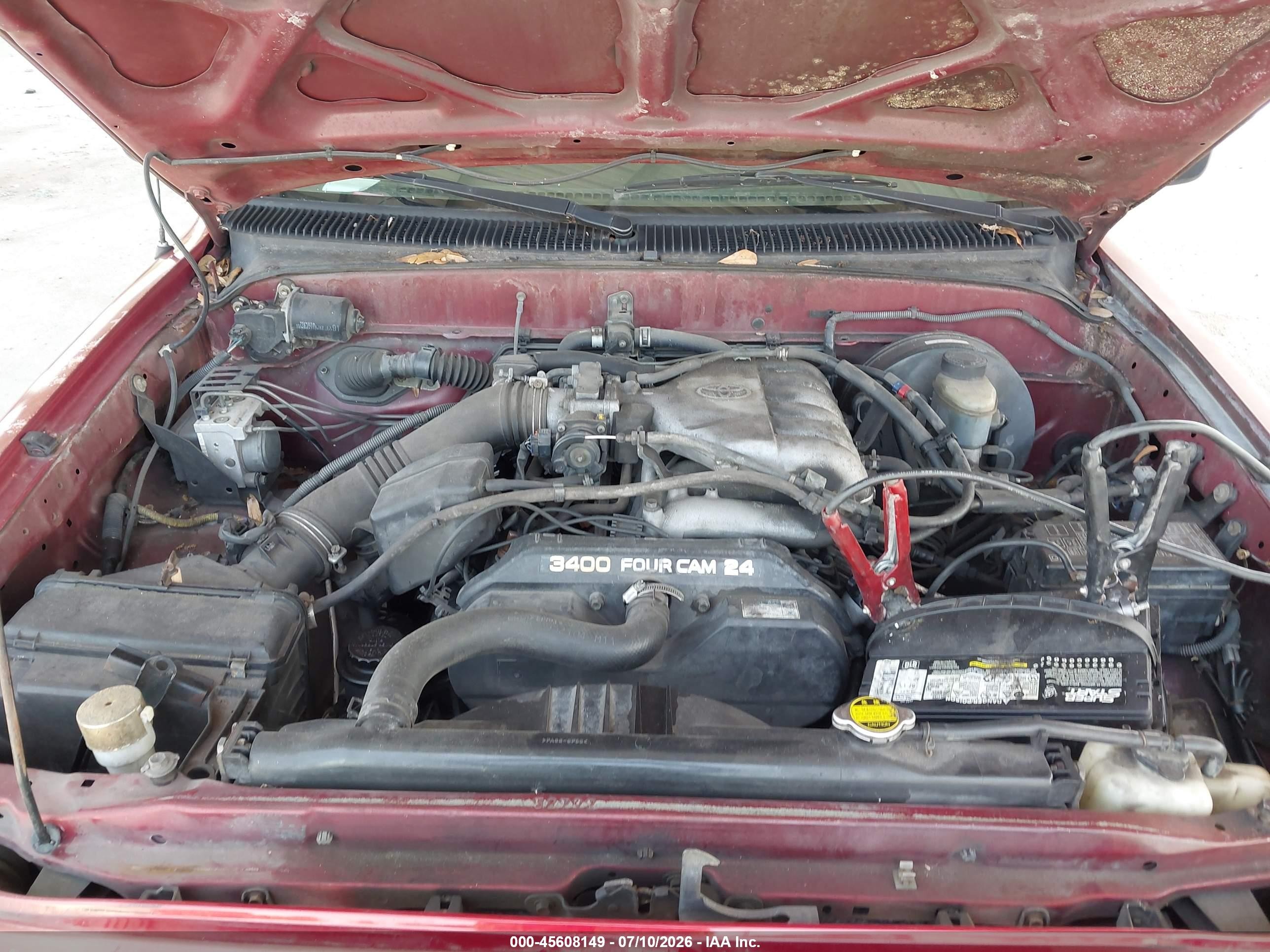 2004 Toyota Tacoma Prerunner V6 Red vin: 5TEGN92N74Z457701