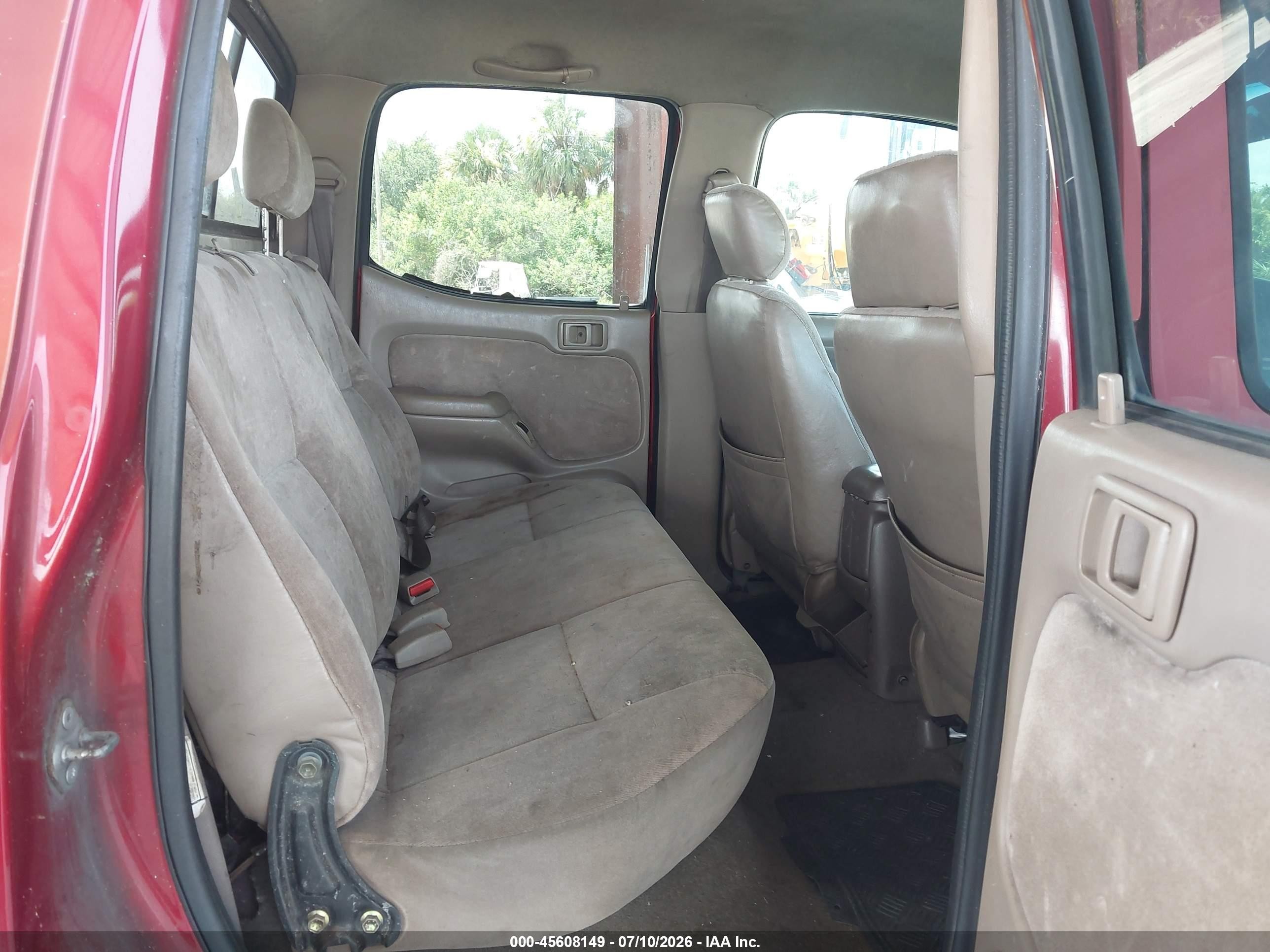2004 Toyota Tacoma Prerunner V6 Red vin: 5TEGN92N74Z457701
