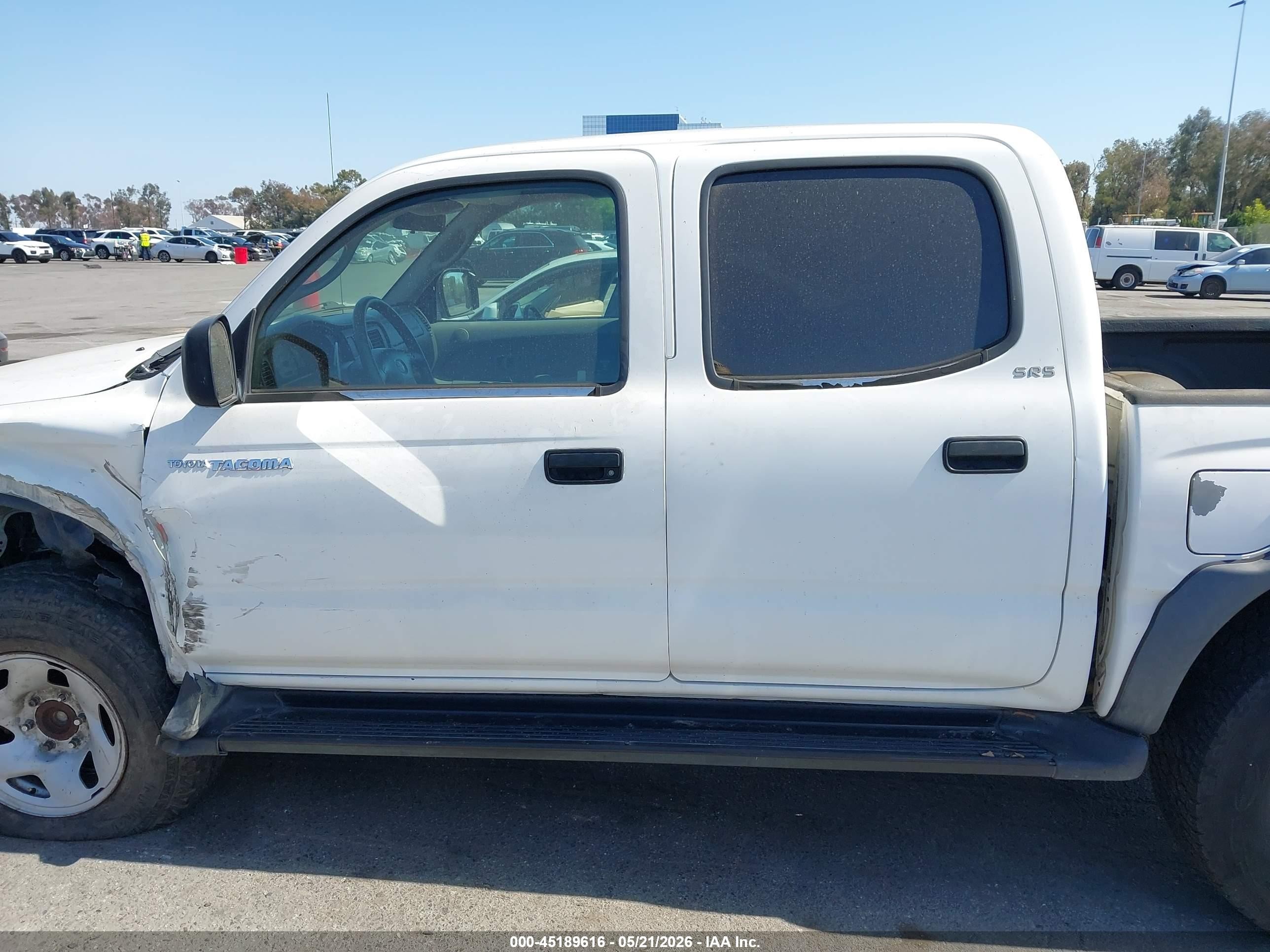 2004 Toyota Tacoma Prerunner V6 White vin: 5TEGN92N74Z461344