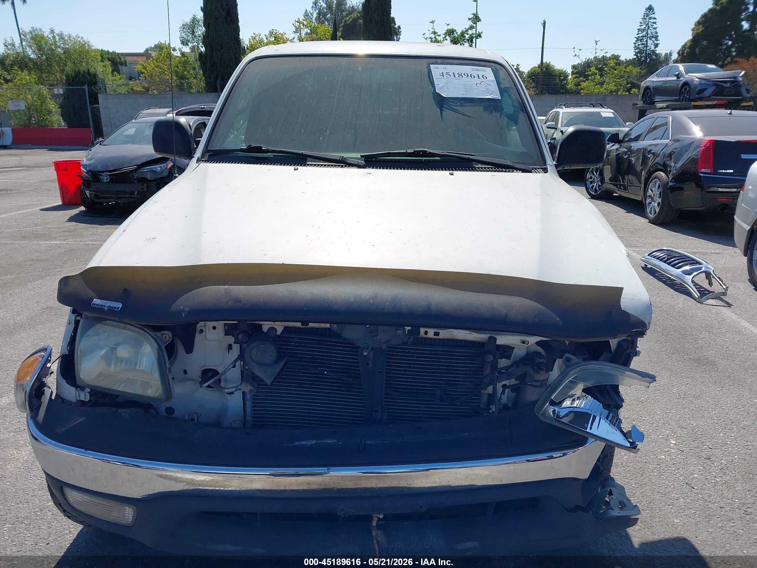 2004 Toyota Tacoma Prerunner V6 White vin: 5TEGN92N74Z461344