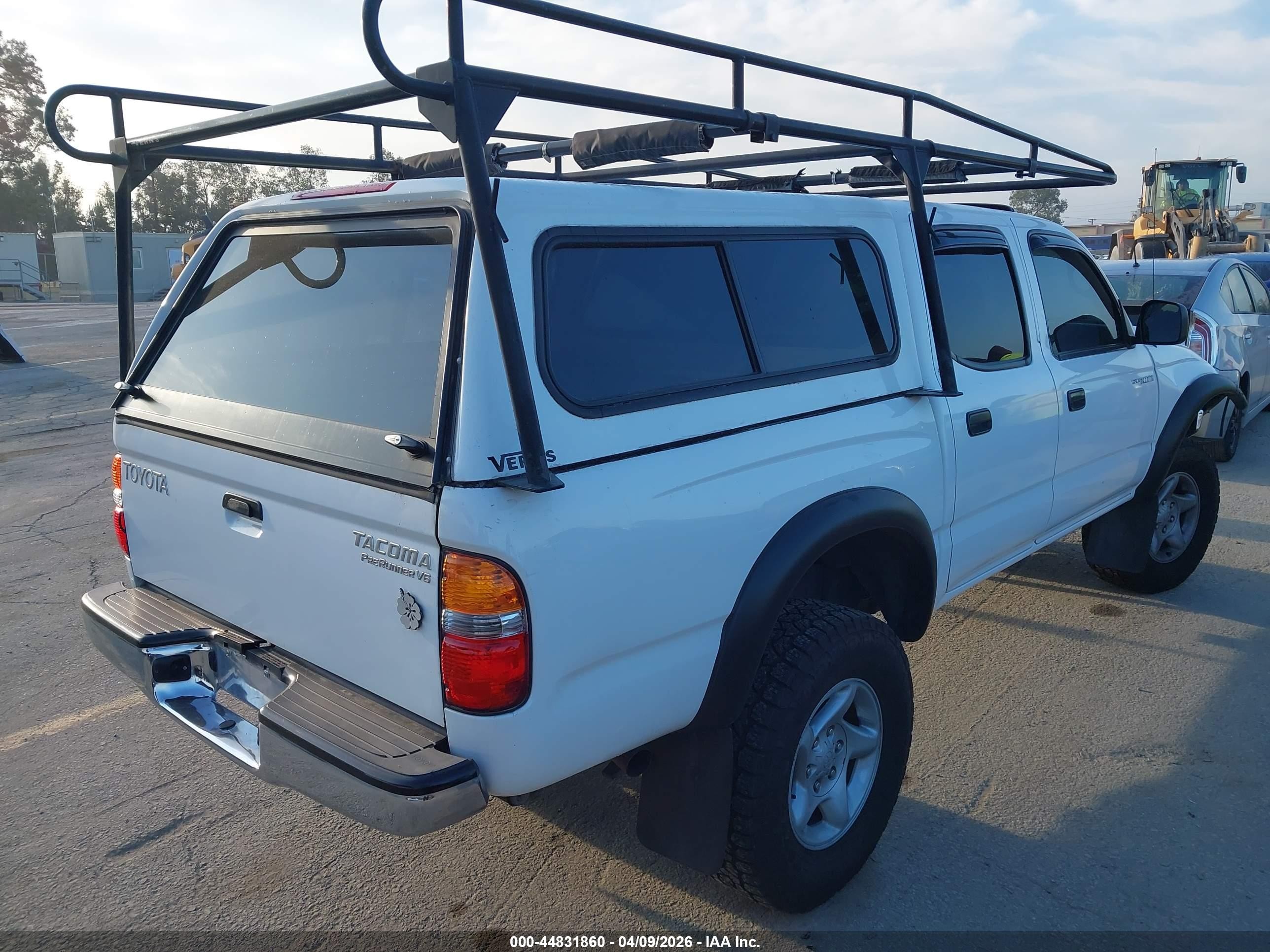 2001 Toyota Tacoma Prerunner V6 White vin: 5TEGN92N91Z731914