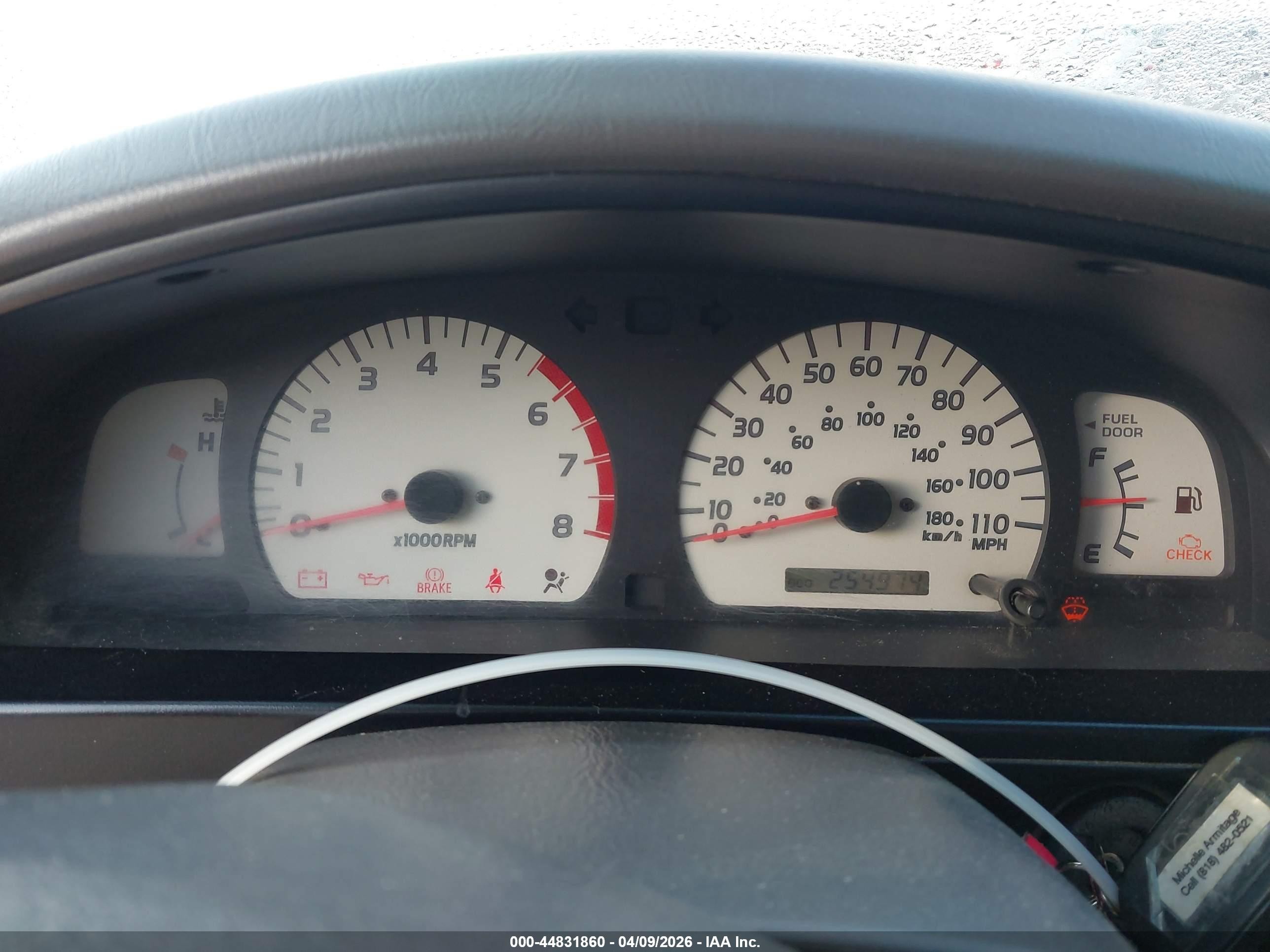 2001 Toyota Tacoma Prerunner V6 White vin: 5TEGN92N91Z731914