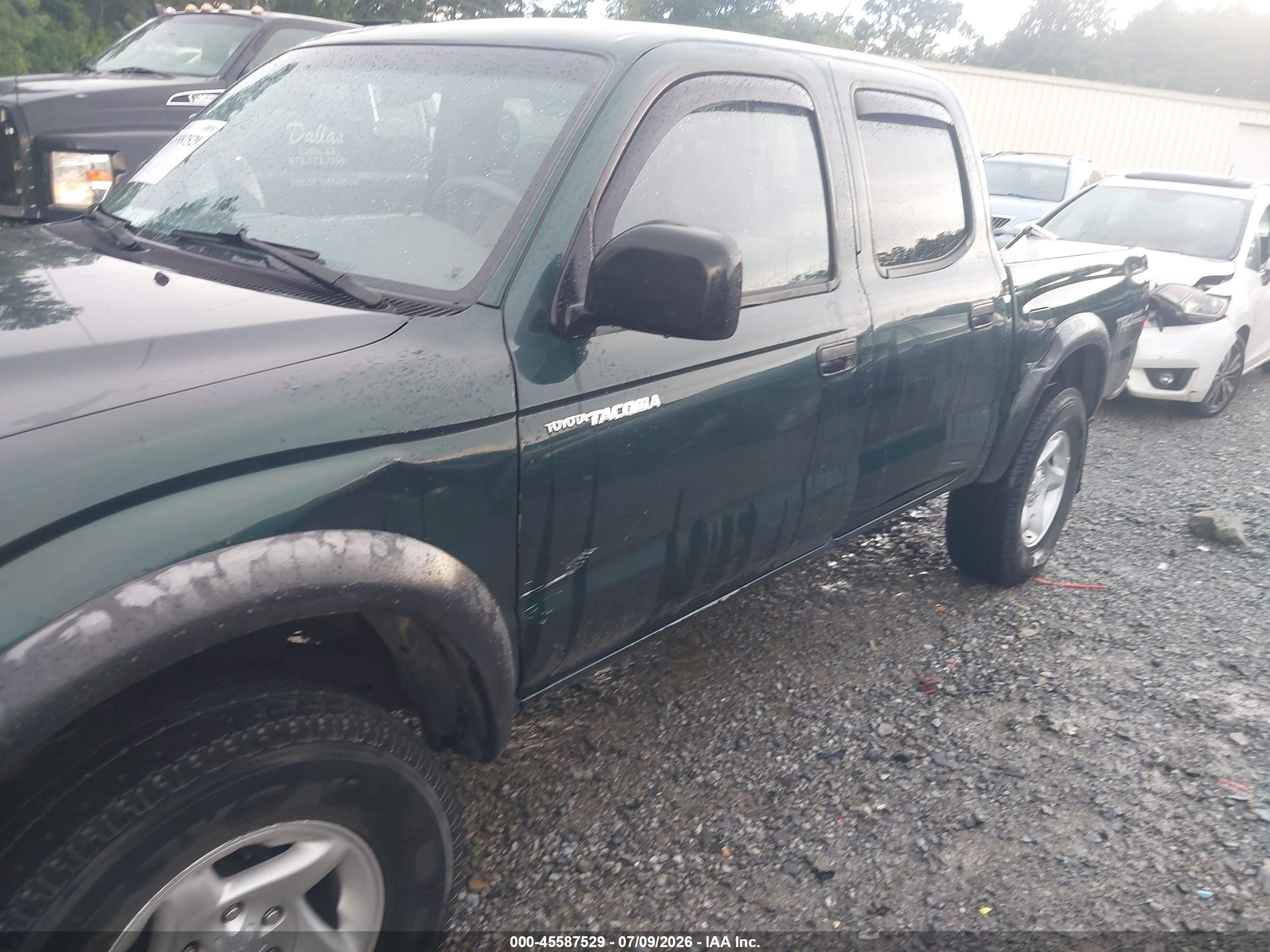 2001 Toyota Tacoma Prerunner V6 Зеленый vin: 5TEGN92N91Z762631