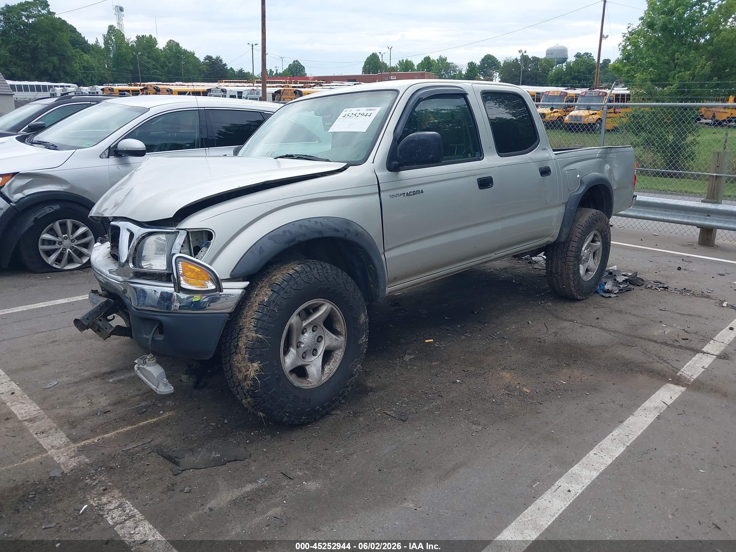 2004 Toyota Tacoma Prerunner V6 Серый vin: 5TEGN92N94Z416602