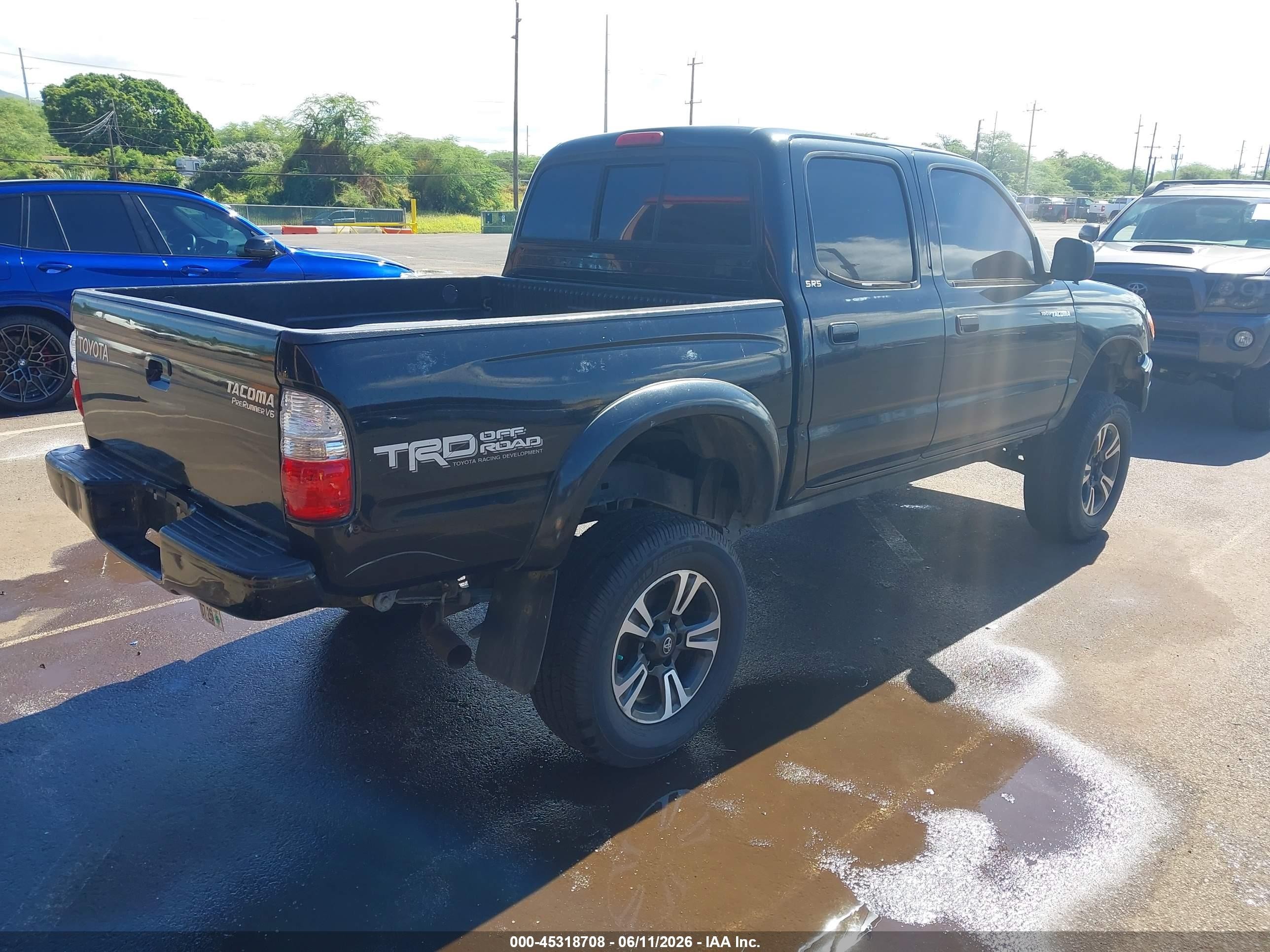 2002 Toyota Tacoma Prerunner V6 Black vin: 5TEGN92NX2Z017940