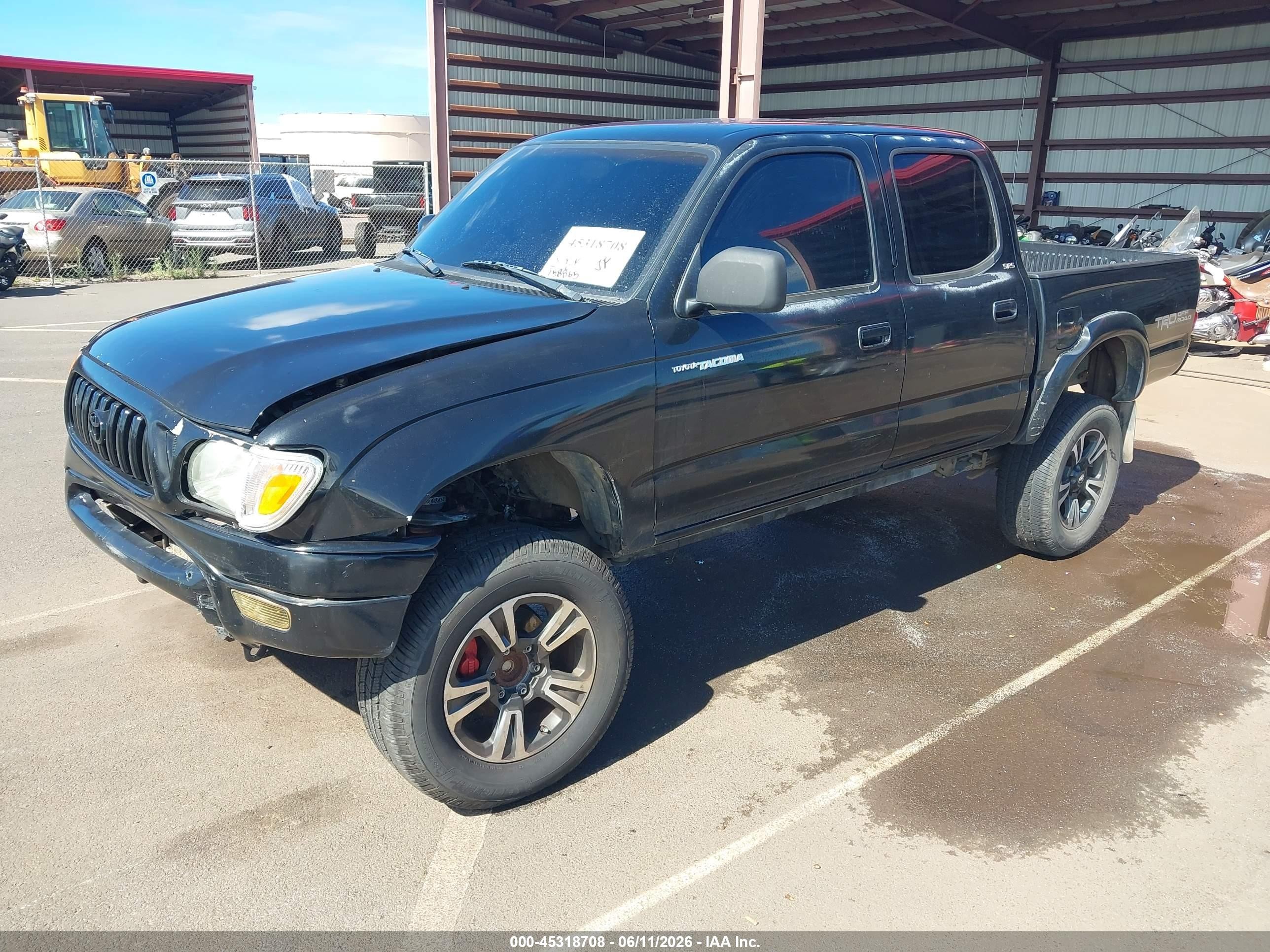 2002 Toyota Tacoma Prerunner V6 Black vin: 5TEGN92NX2Z017940
