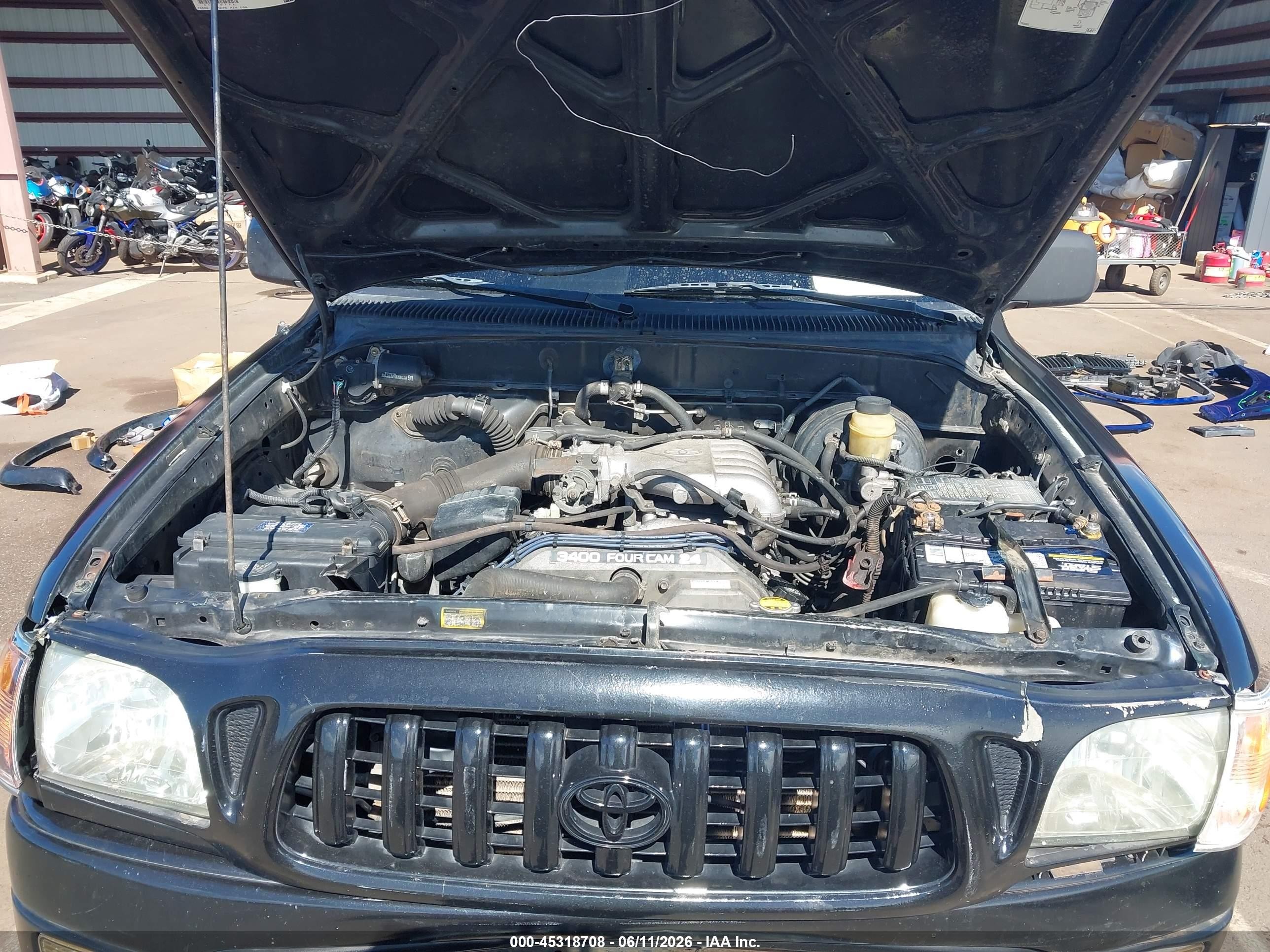 2002 Toyota Tacoma Prerunner V6 Black vin: 5TEGN92NX2Z017940