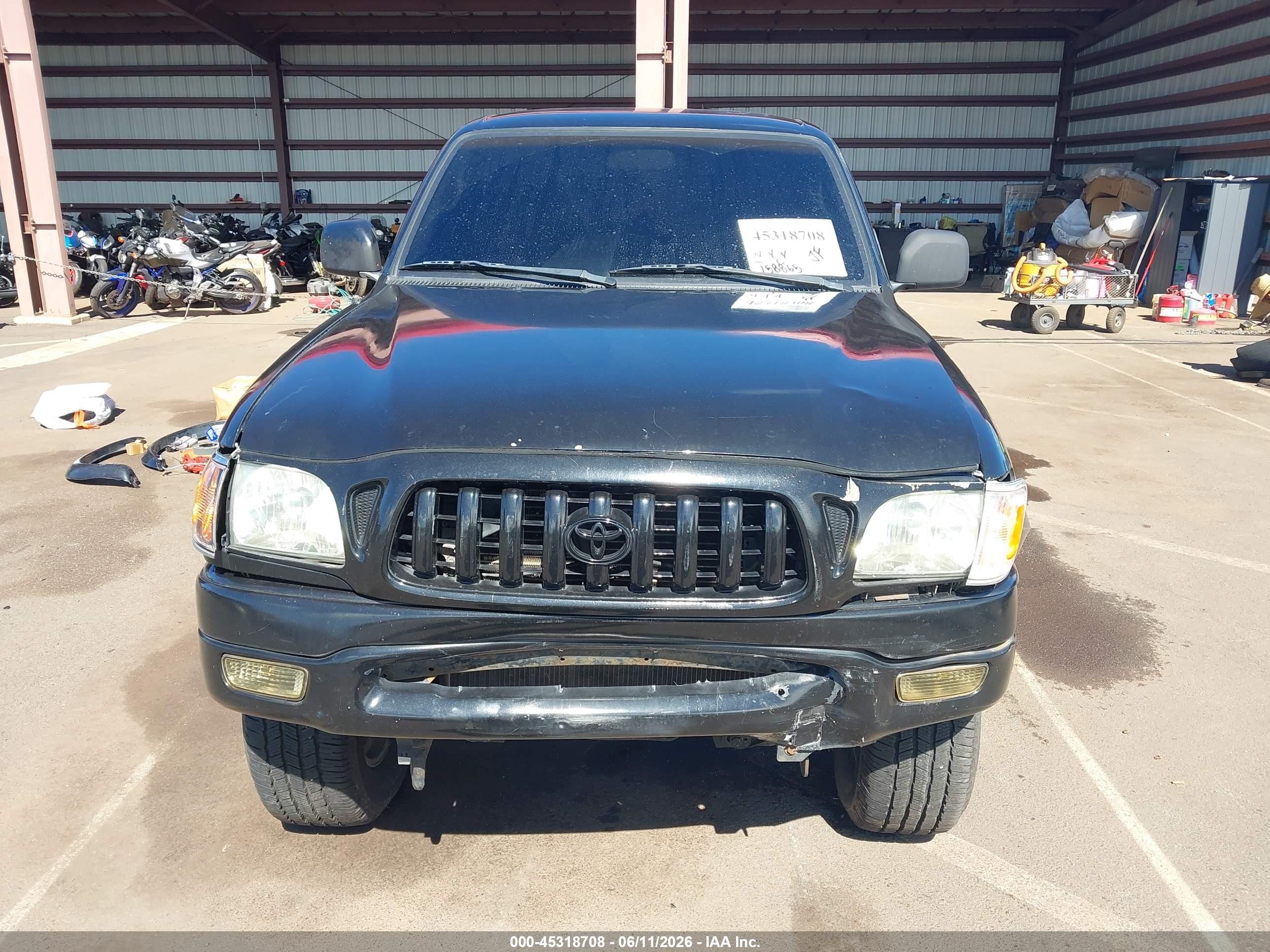 2002 Toyota Tacoma Prerunner V6 Black vin: 5TEGN92NX2Z017940