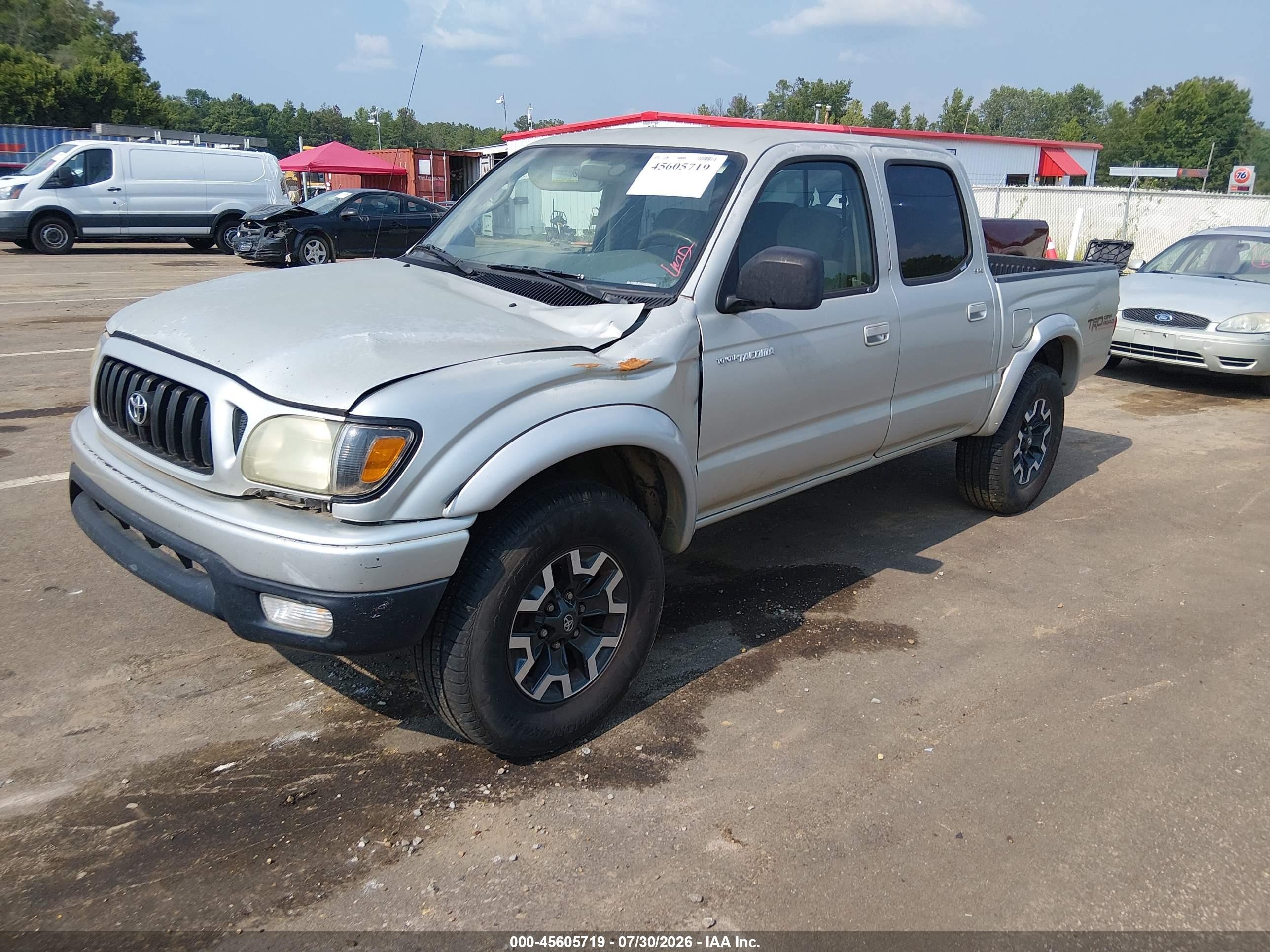 2004 Toyota Tacoma Prerunner V6 Silver vin: 5TEGN92NX4Z308120