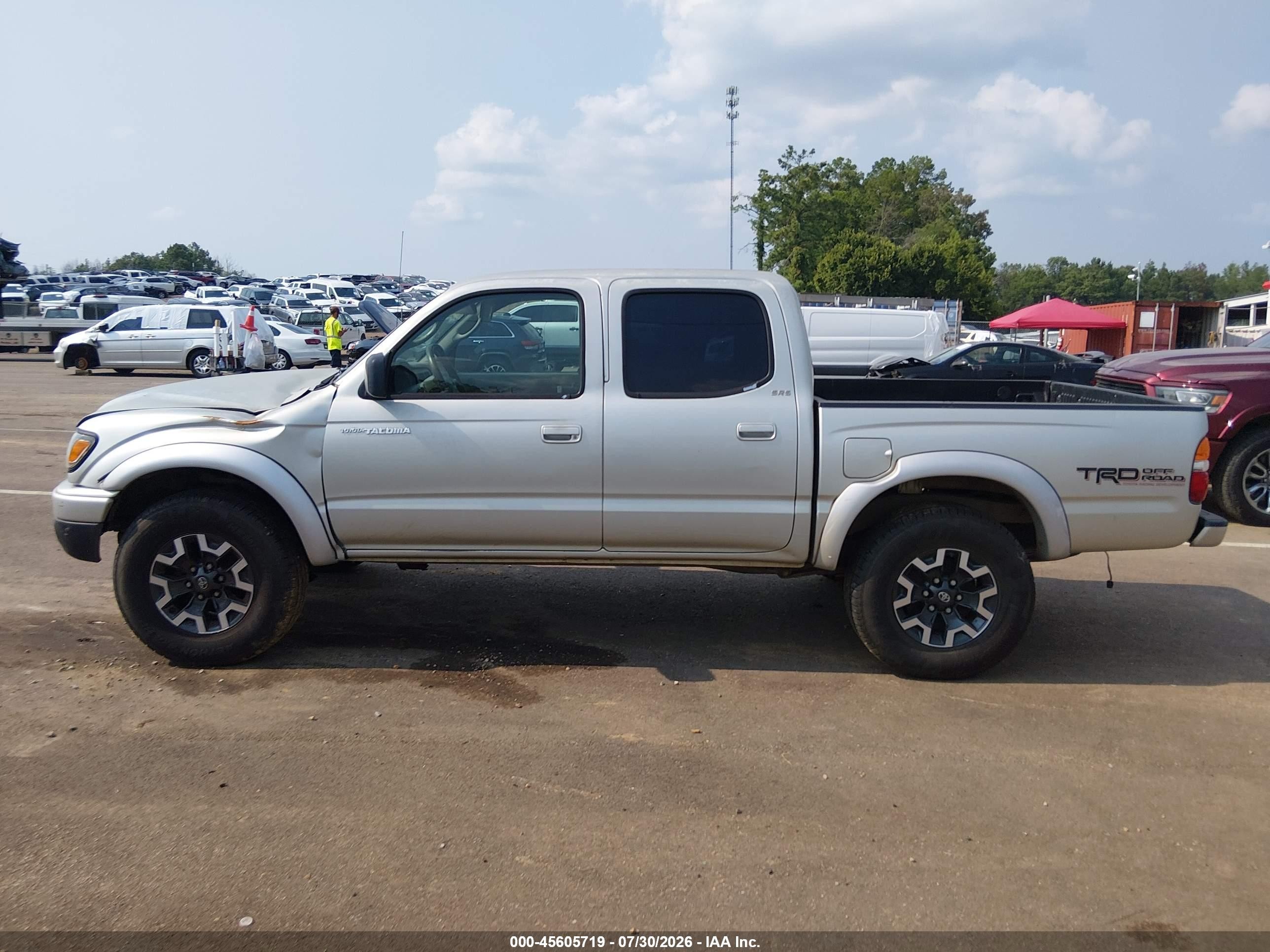 2004 Toyota Tacoma Prerunner V6 Silver vin: 5TEGN92NX4Z308120