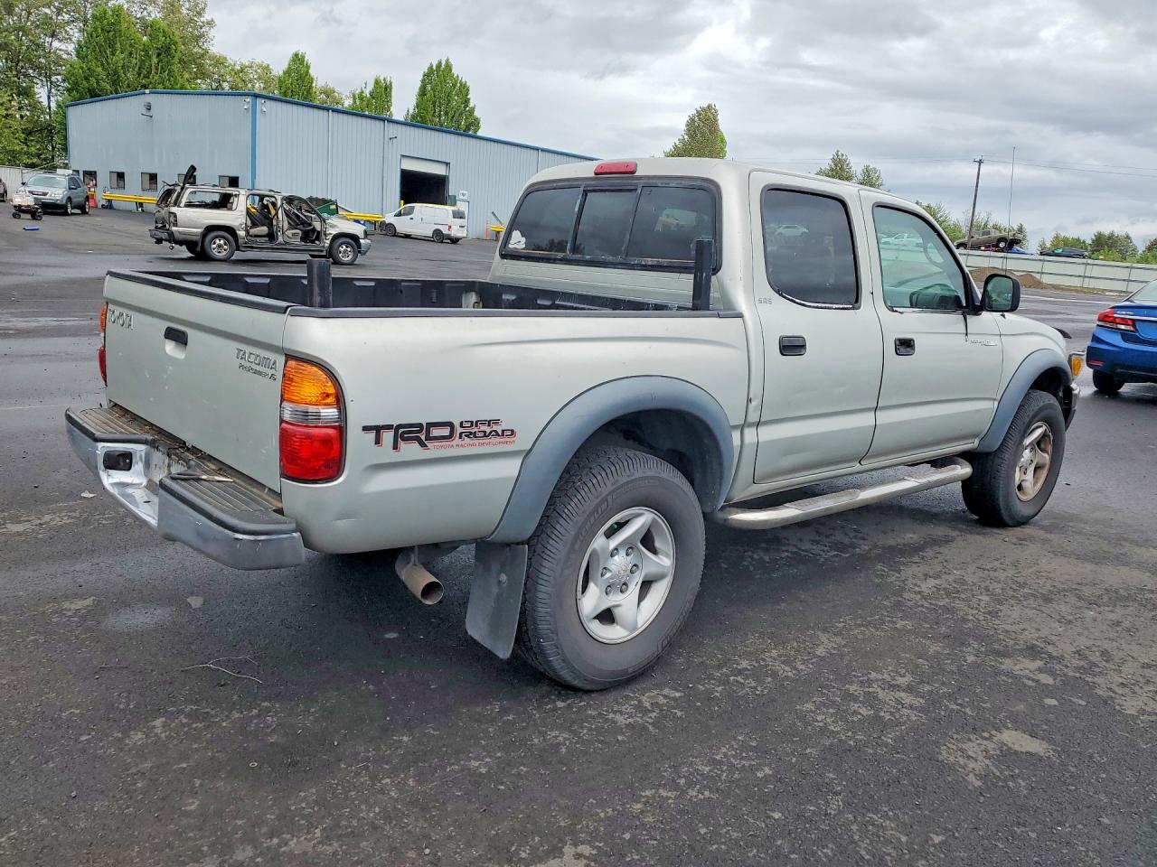 2004 Toyota Tacoma Double Cab Prerunner Silver vin: 5TEGN92NX4Z406676