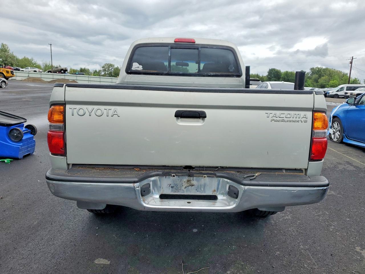 2004 Toyota Tacoma Double Cab Prerunner Silver vin: 5TEGN92NX4Z406676