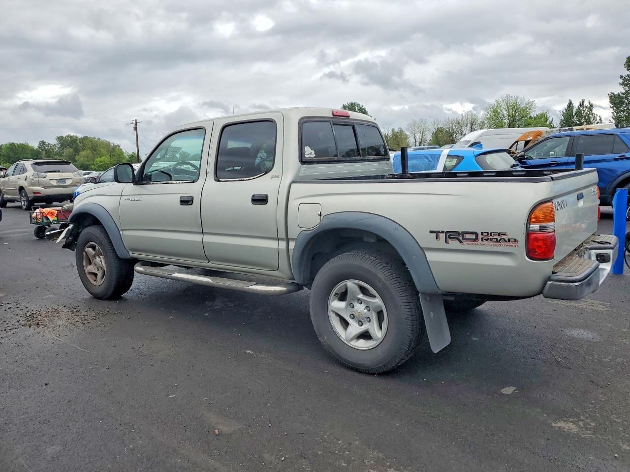 2004 Toyota Tacoma Double Cab Prerunner Silver vin: 5TEGN92NX4Z406676
