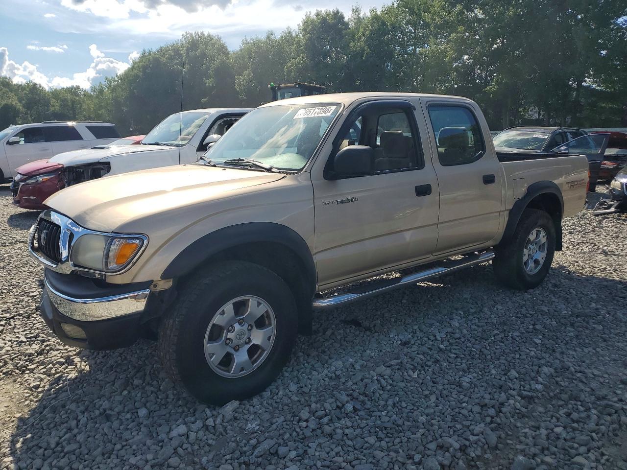 2001 Toyota Tacoma Double Cab Tan vin: 5TEHN72N11Z742950