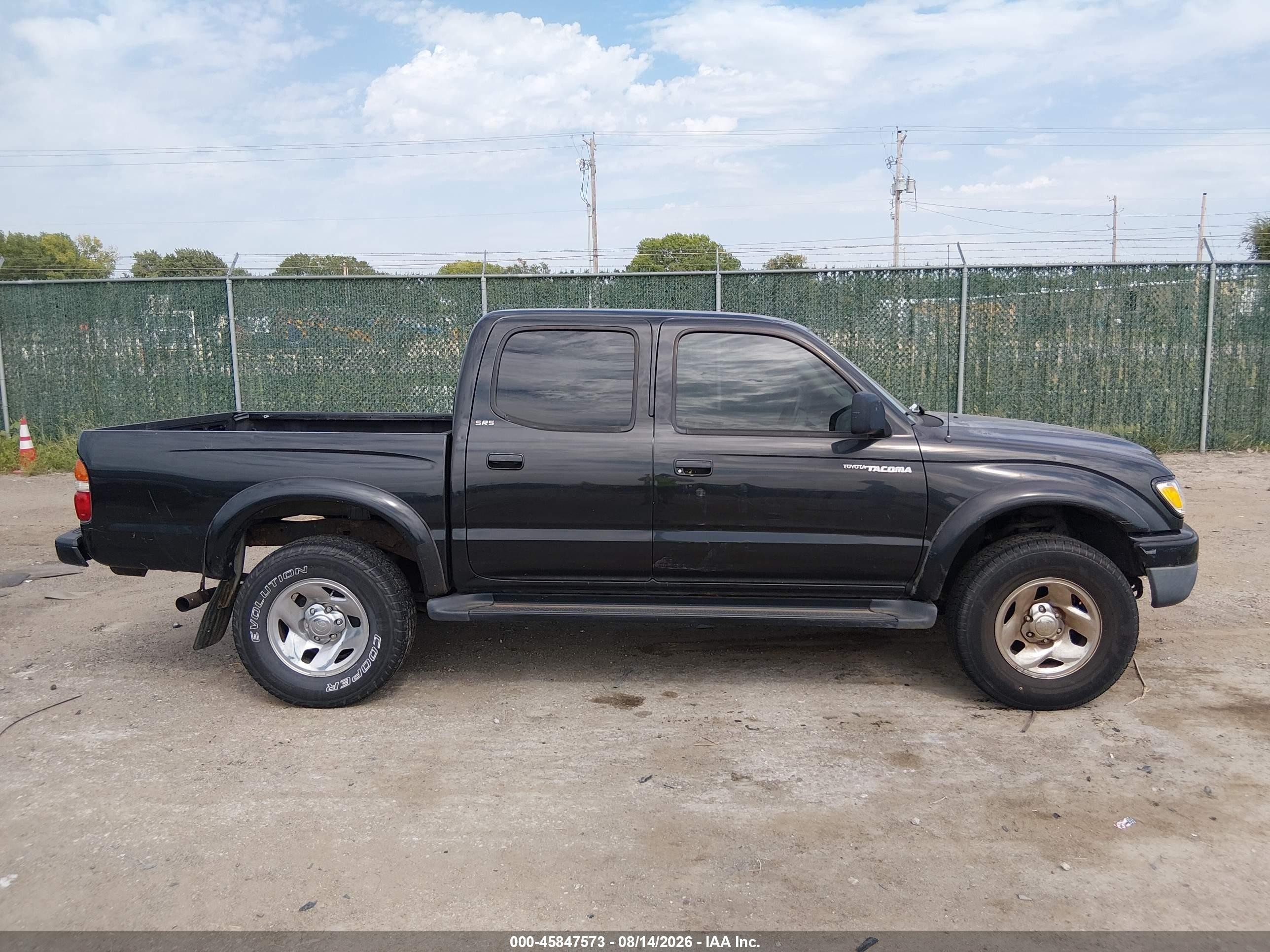 2001 Toyota Tacoma Base V6 Black vin: 5TEHN72N11Z847827