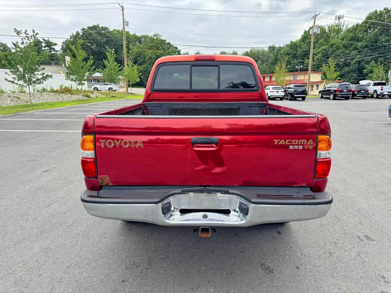 2002 Toyota Tacoma Double Cab Красный vin: 5TEHN72N12Z094236