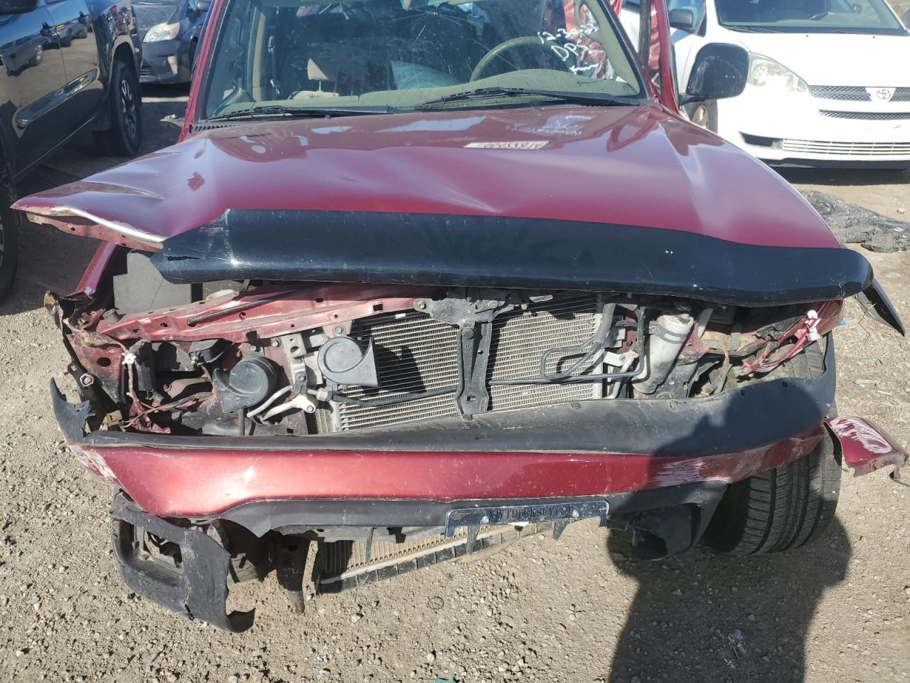 2003 Toyota Tacoma Double Cab Красный vin: 5TEHN72N13Z189350
