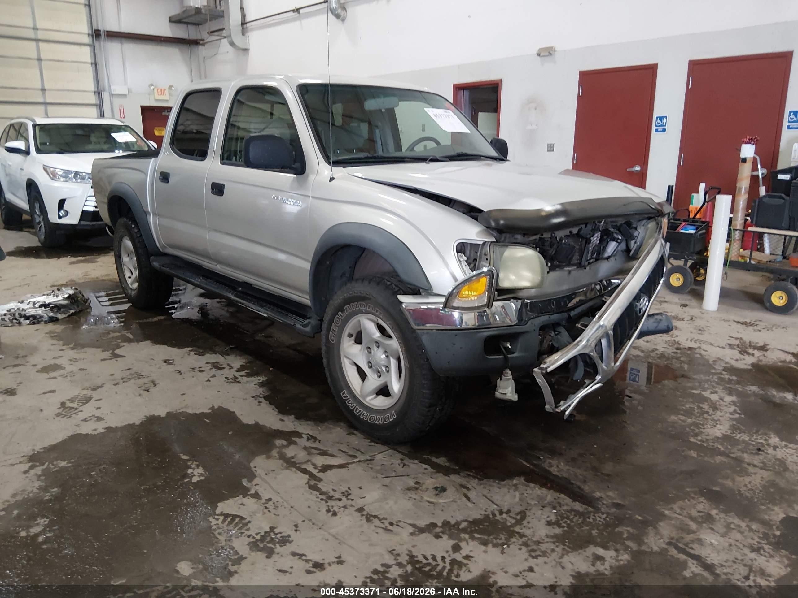 2004 Toyota Tacoma Base V6 Silver vin: 5TEHN72N14Z367601