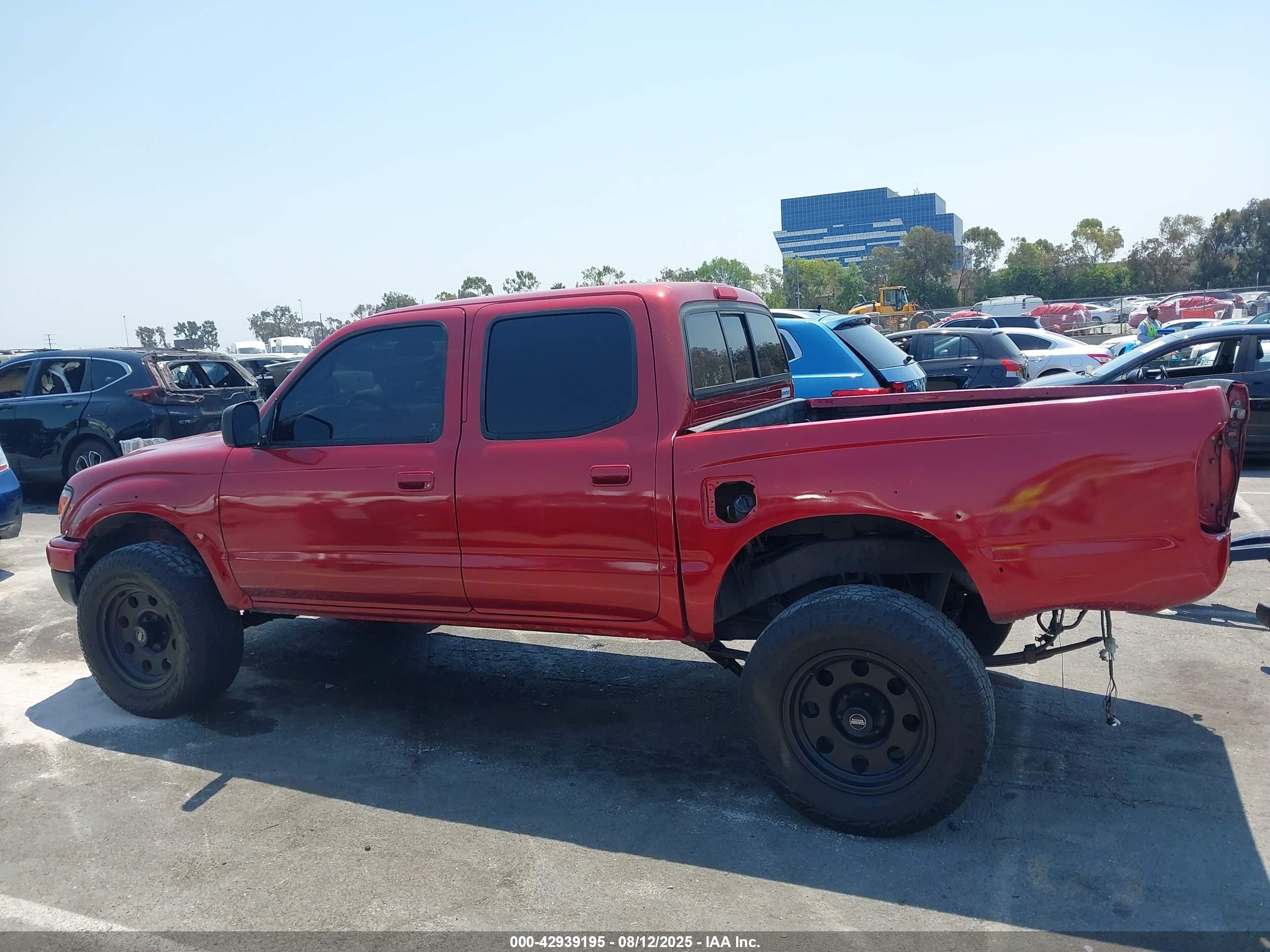 2003 Toyota Tacoma Base V6 Burgundy vin: 5TEHN72N23Z212733