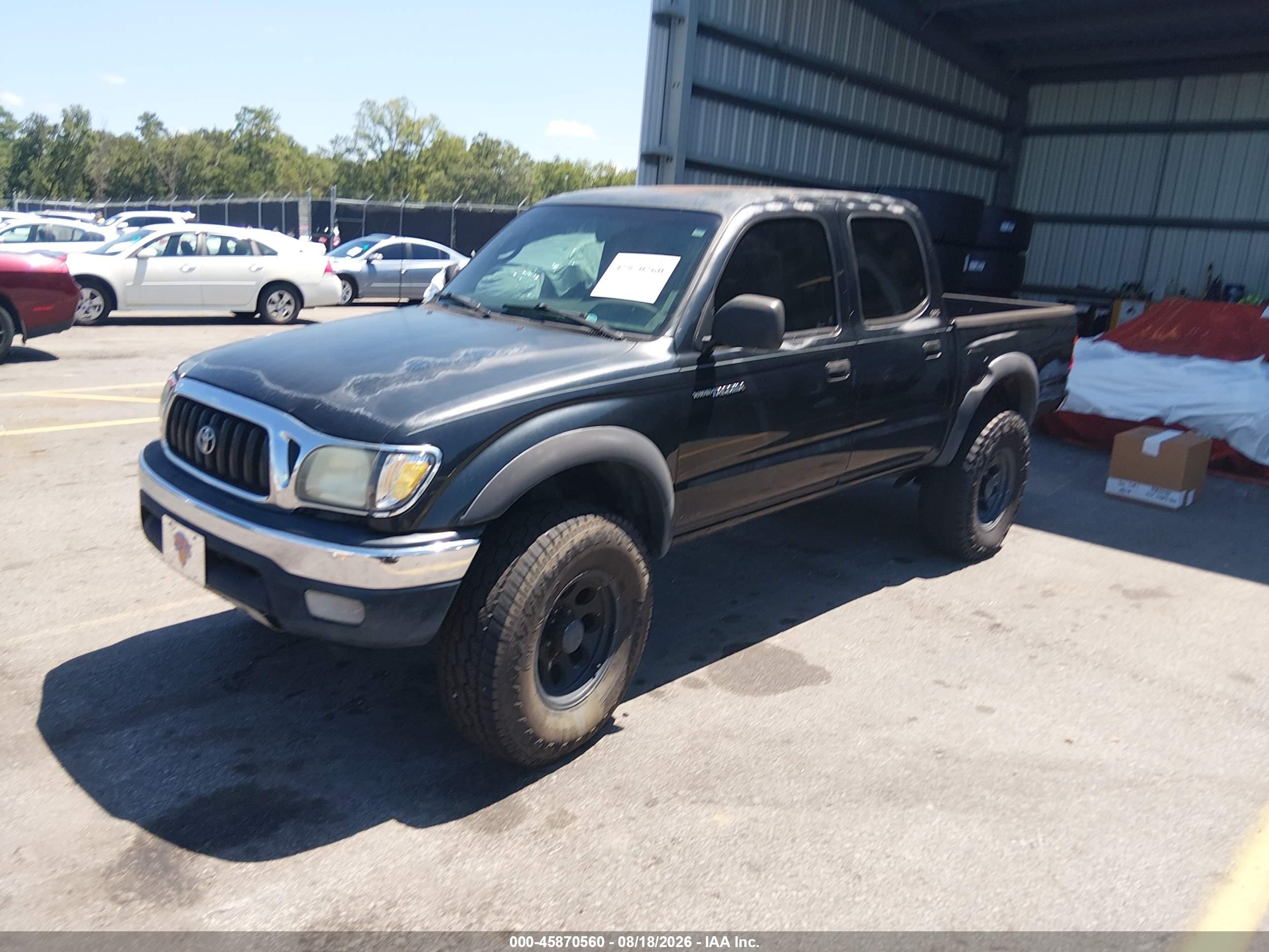 2001 Toyota Tacoma Base V6 Black vin: 5TEHN72N31Z765601