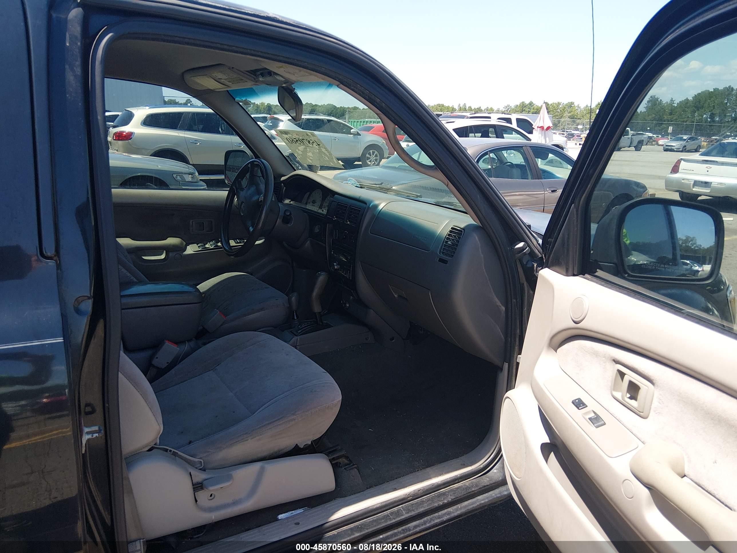 2001 Toyota Tacoma Base V6 Black vin: 5TEHN72N31Z765601