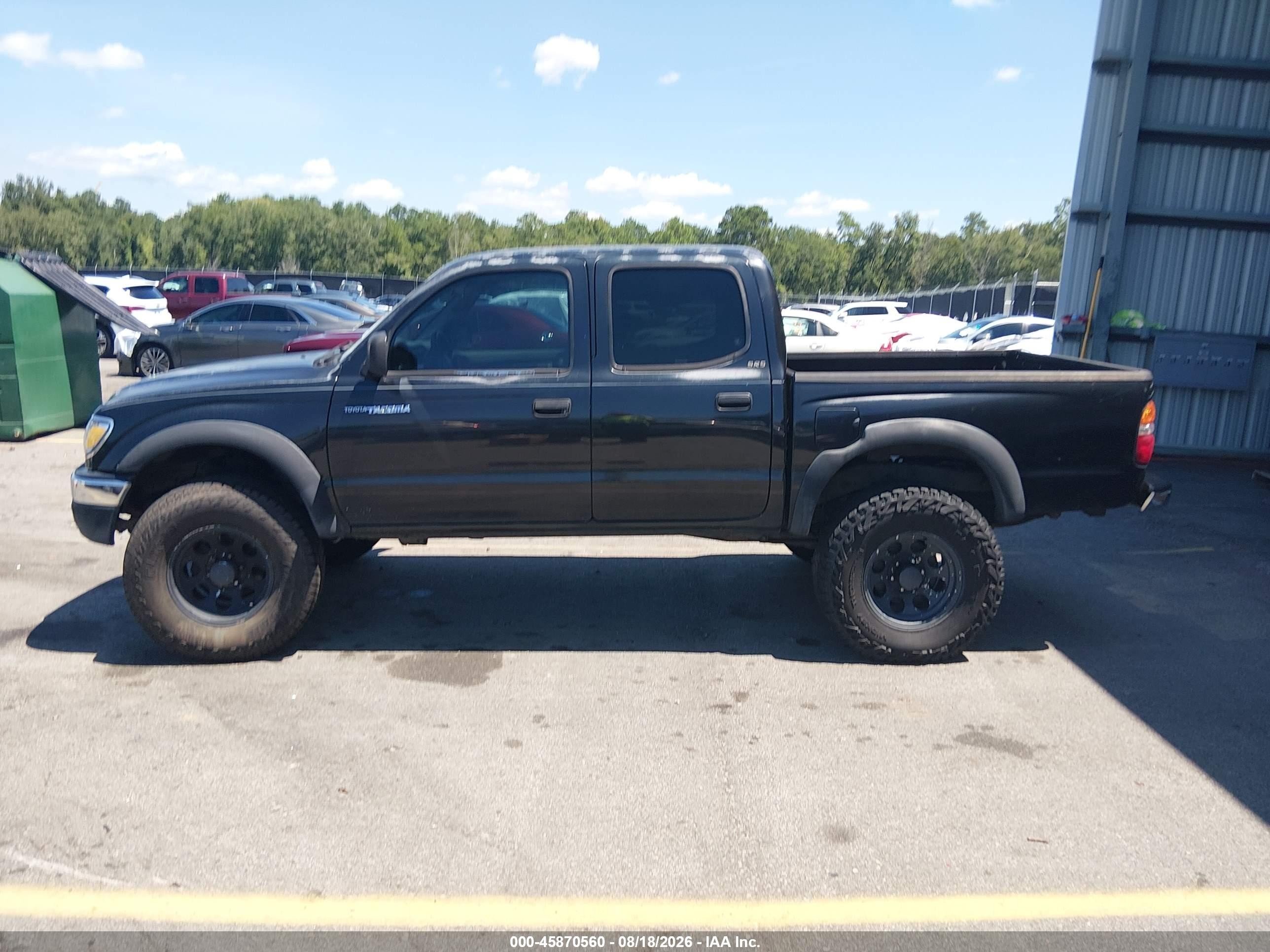 2001 Toyota Tacoma Base V6 Black vin: 5TEHN72N31Z765601