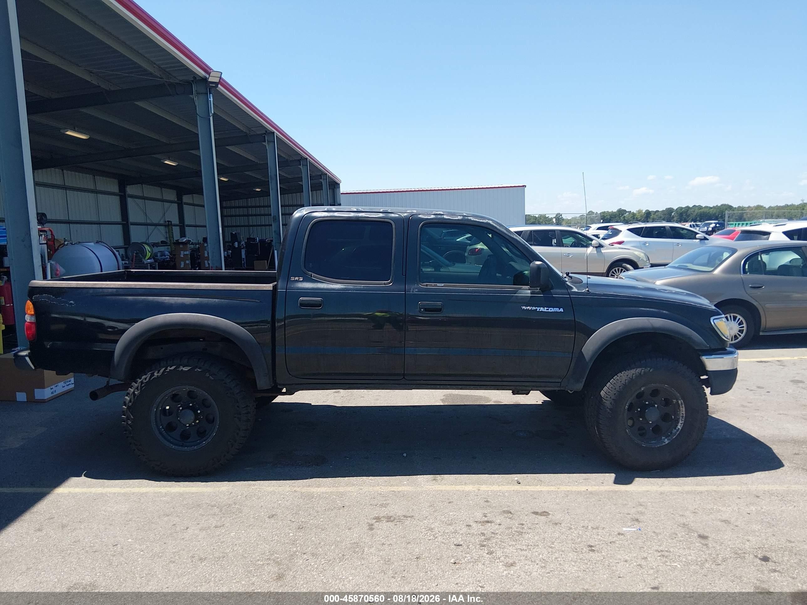 2001 Toyota Tacoma Base V6 Black vin: 5TEHN72N31Z765601