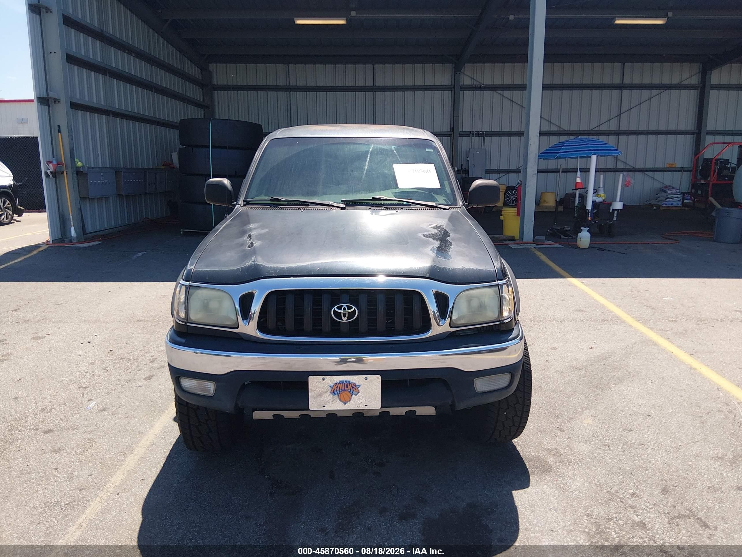 2001 Toyota Tacoma Base V6 Black vin: 5TEHN72N31Z765601