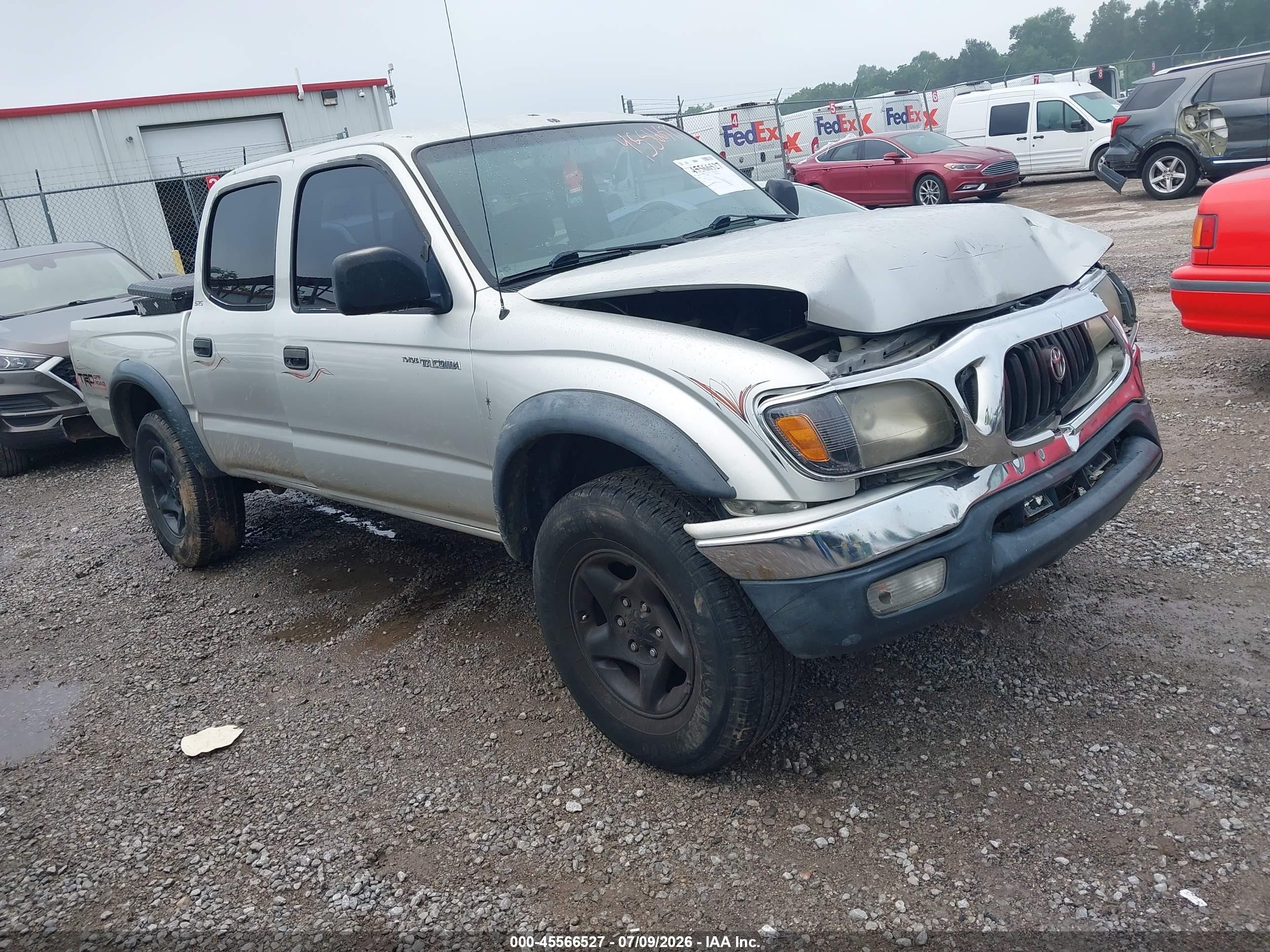 2002 Toyota Tacoma Base V6 Silver vin: 5TEHN72N32Z033518