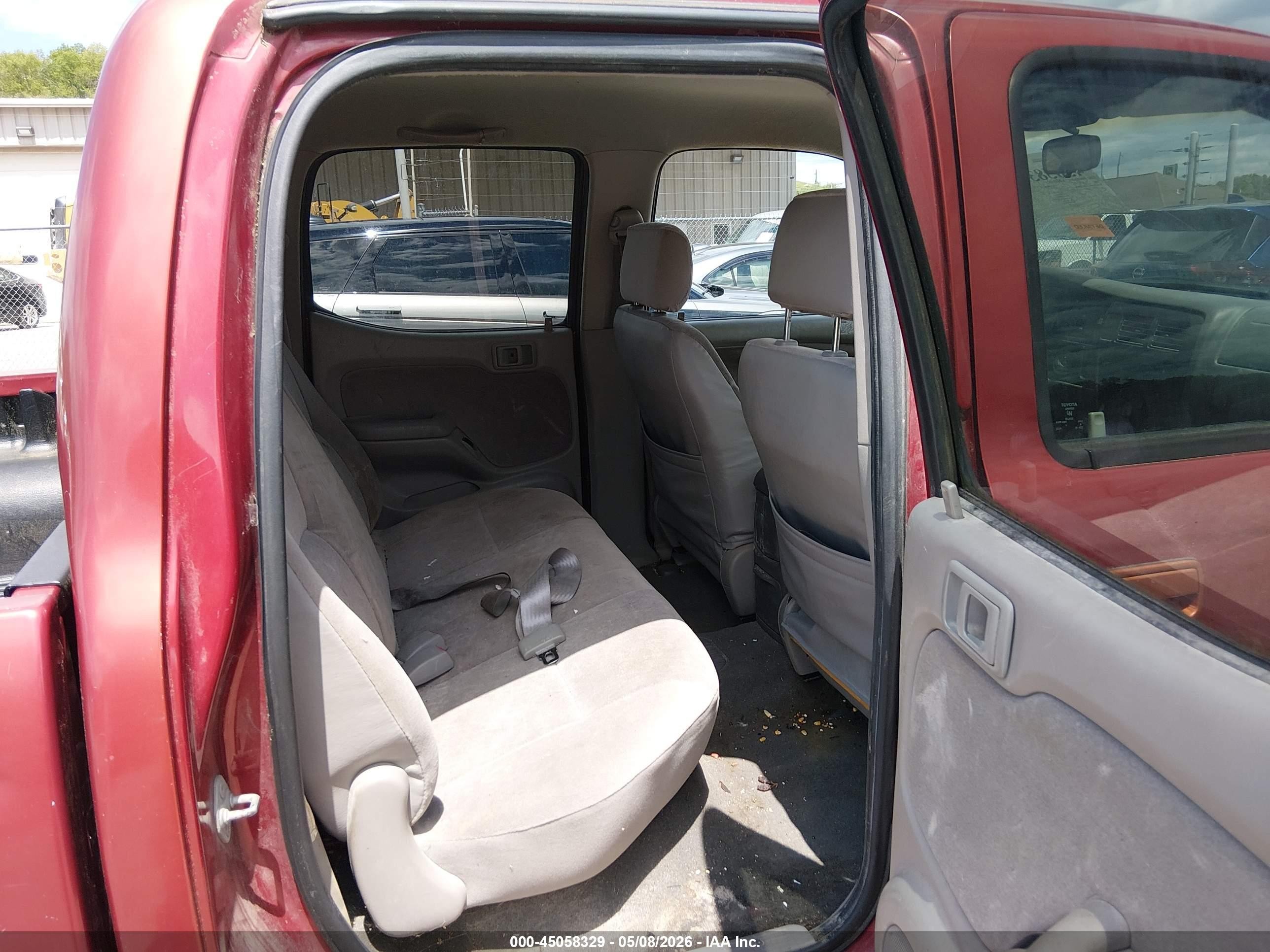 2002 Toyota Tacoma Base V6 Красный vin: 5TEHN72N32Z119458