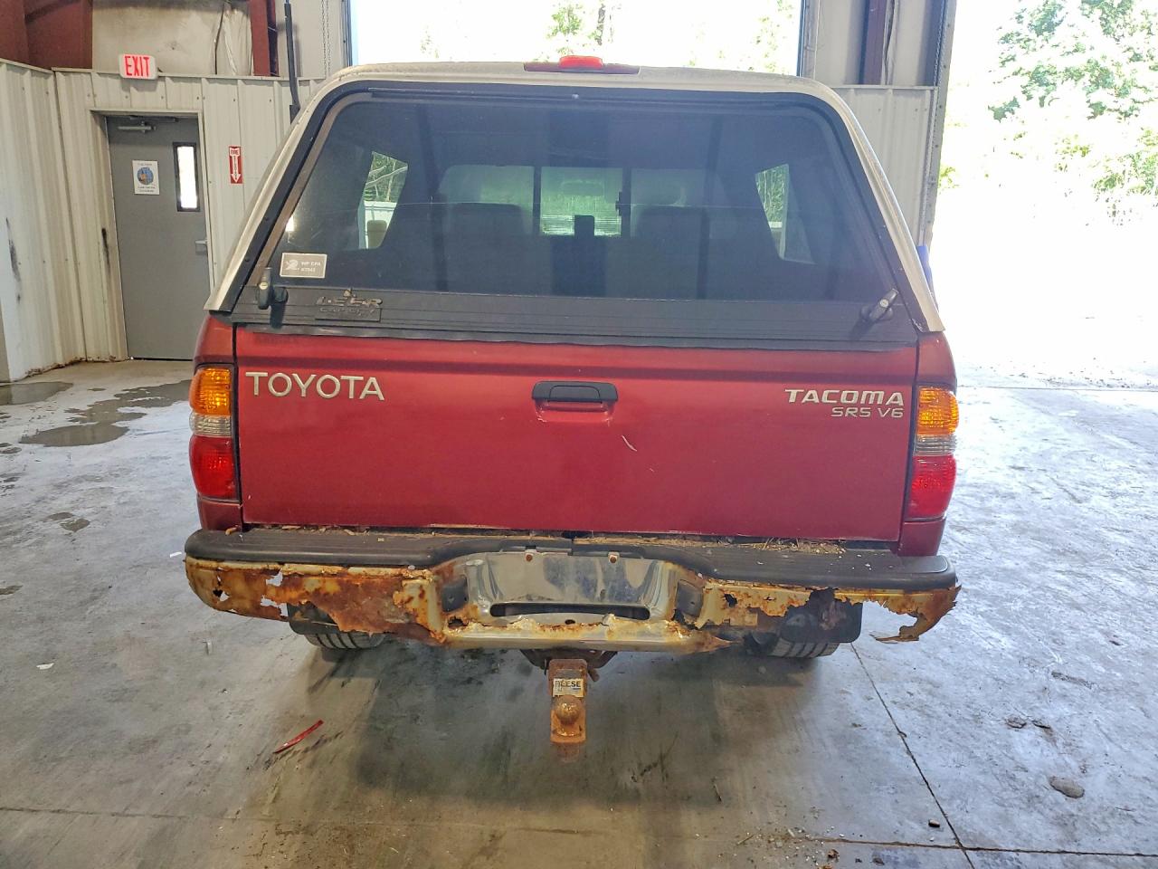 2001 Toyota Tacoma Double Cab Red vin: 5TEHN72N41Z819360