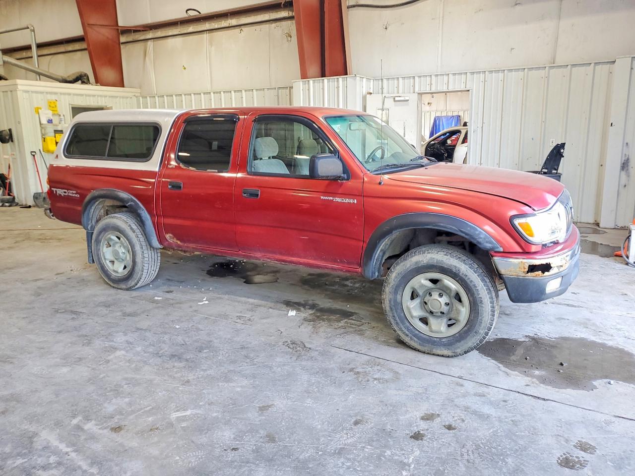 2001 Toyota Tacoma Double Cab Red vin: 5TEHN72N41Z819360