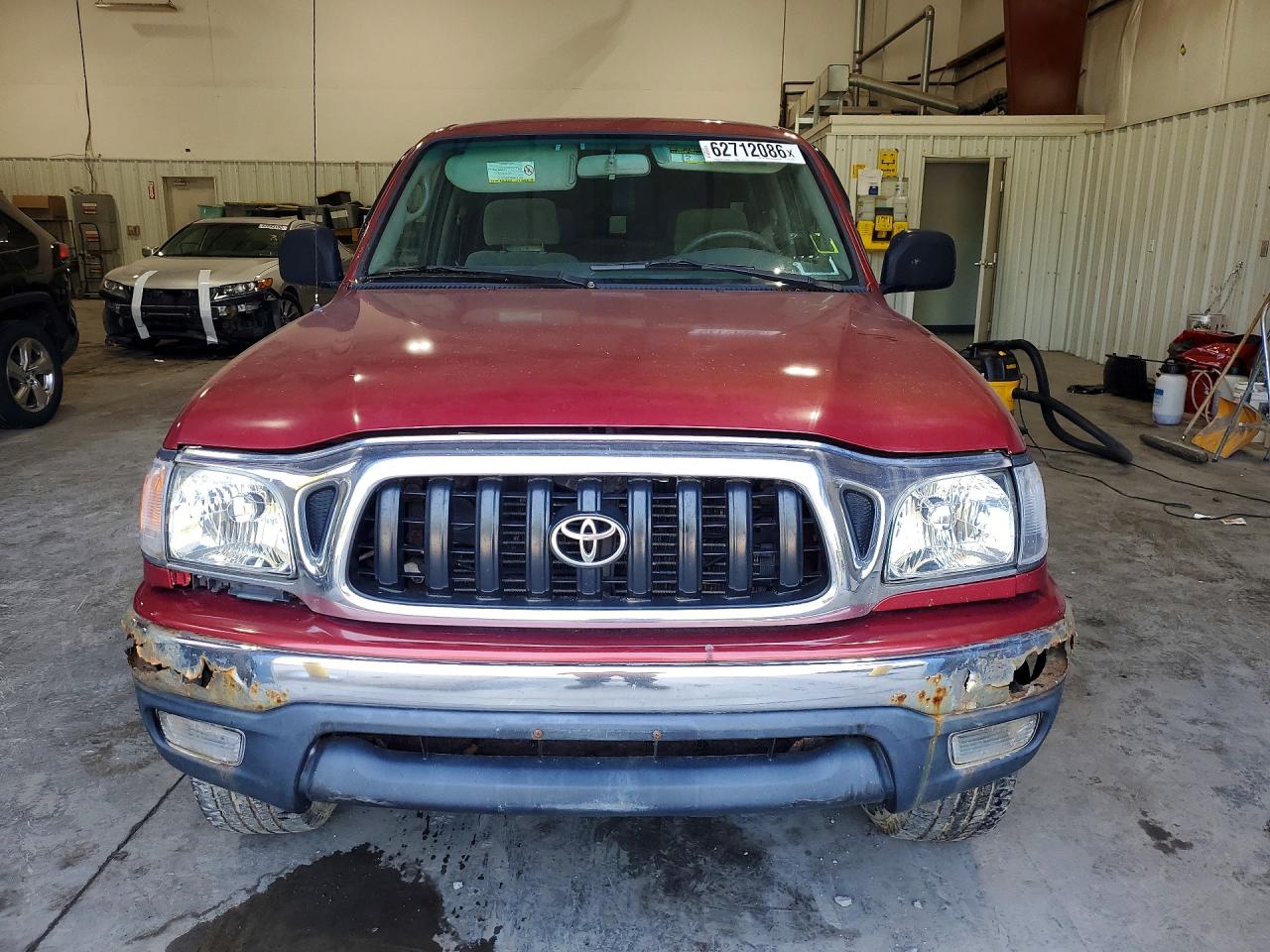 2001 Toyota Tacoma Double Cab Red vin: 5TEHN72N41Z819360