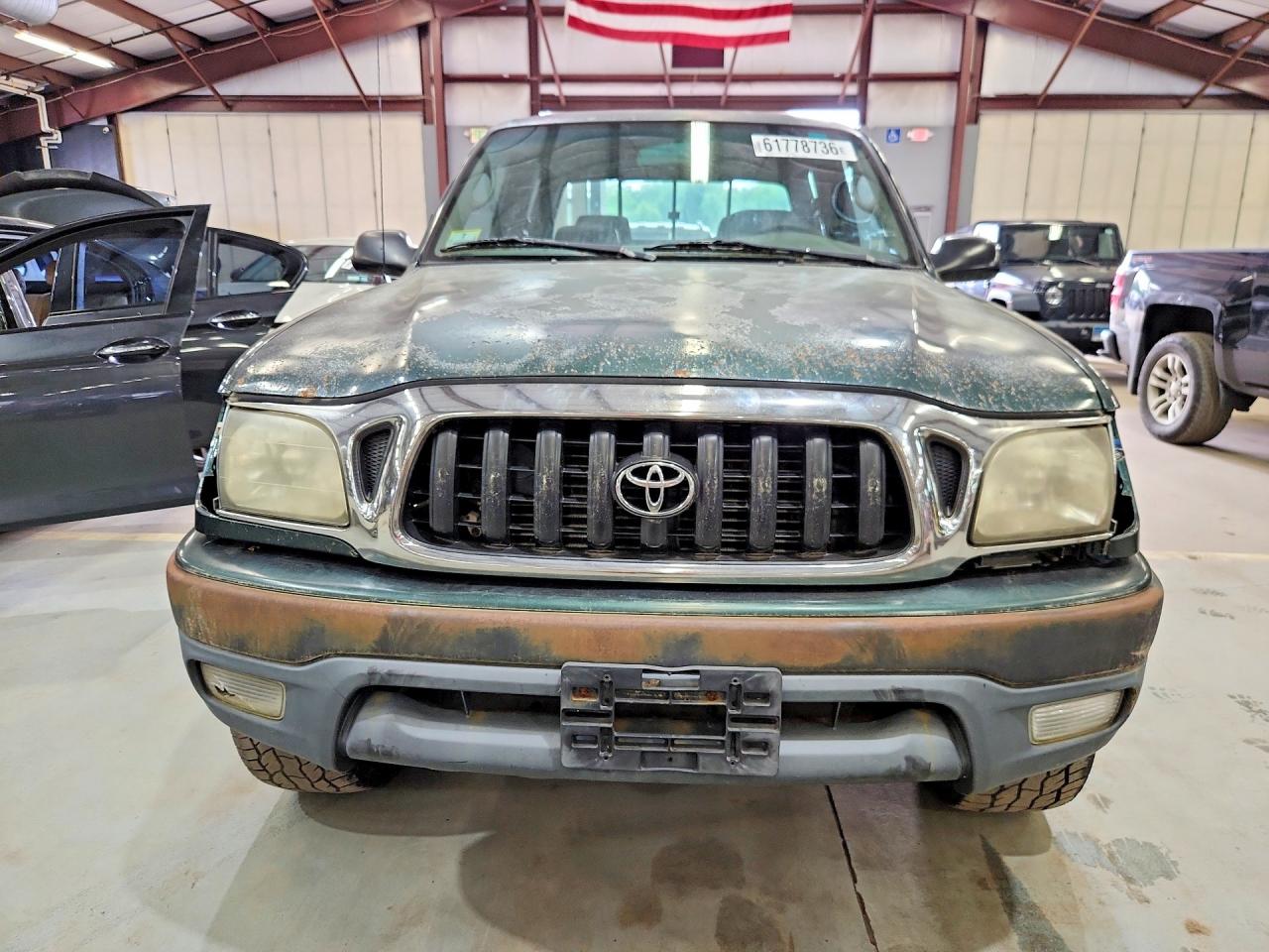 2002 Toyota Tacoma Double Cab Green vin: 5TEHN72N52Z027333