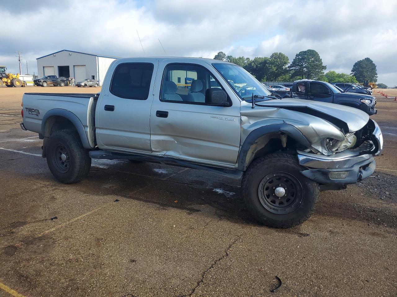 2003 Toyota Tacoma Double Cab Gray vin: 5TEHN72N53Z263322