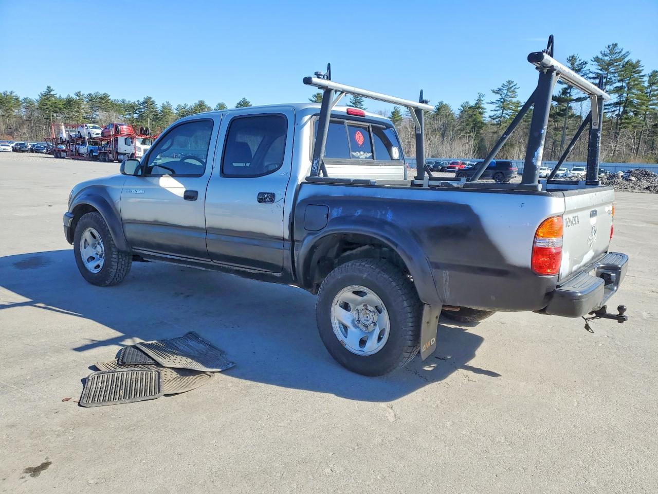 2003 Toyota Tacoma Double Cab Silver vin: 5TEHN72N63Z192549