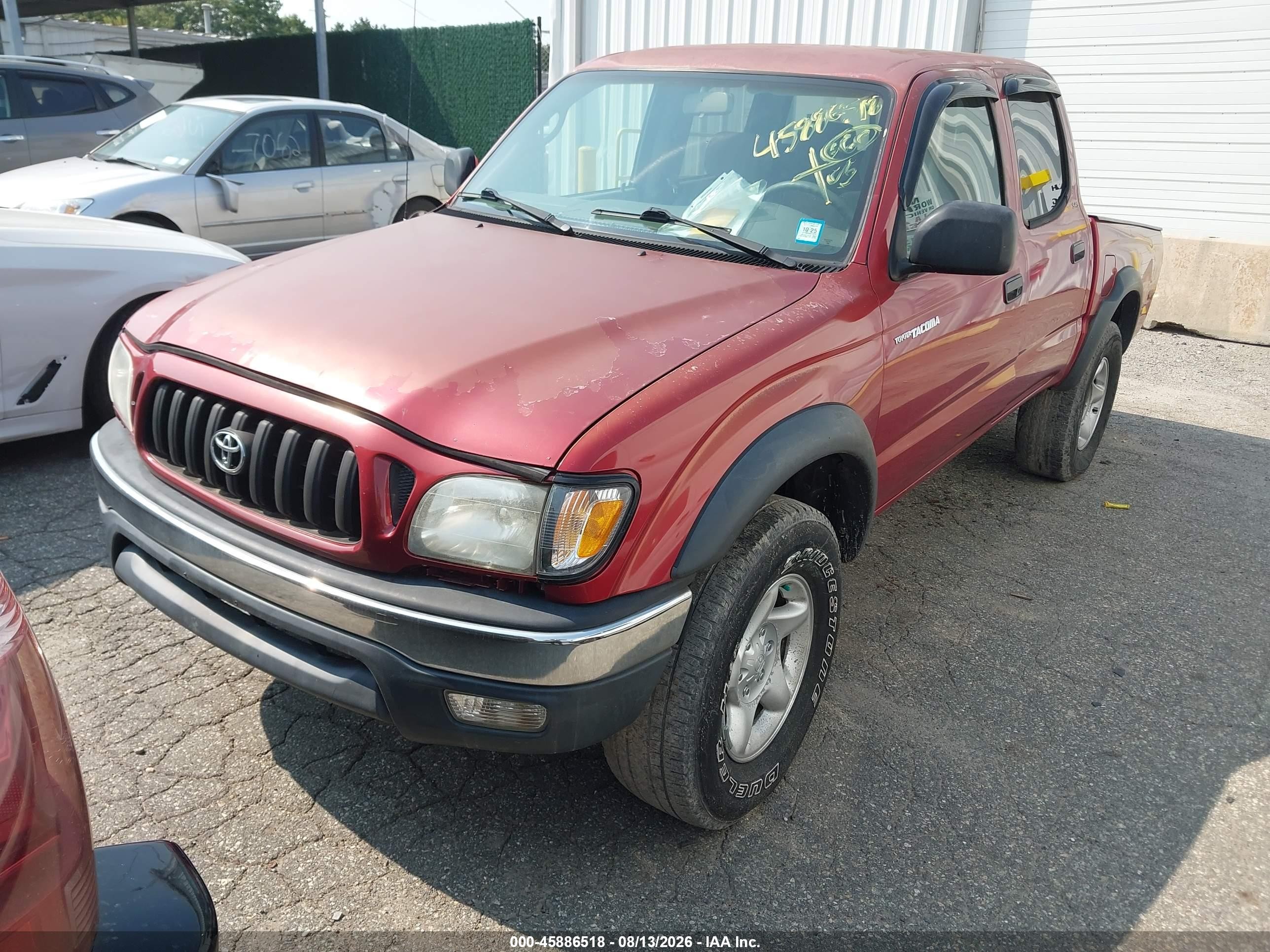2004 Toyota Tacoma Base V6 Red vin: 5TEHN72N64Z405209