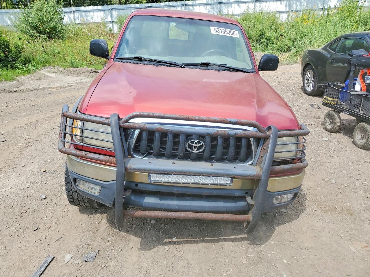 2001 Toyota Tacoma Double Cab Burgundy vin: 5TEHN72N71Z763723