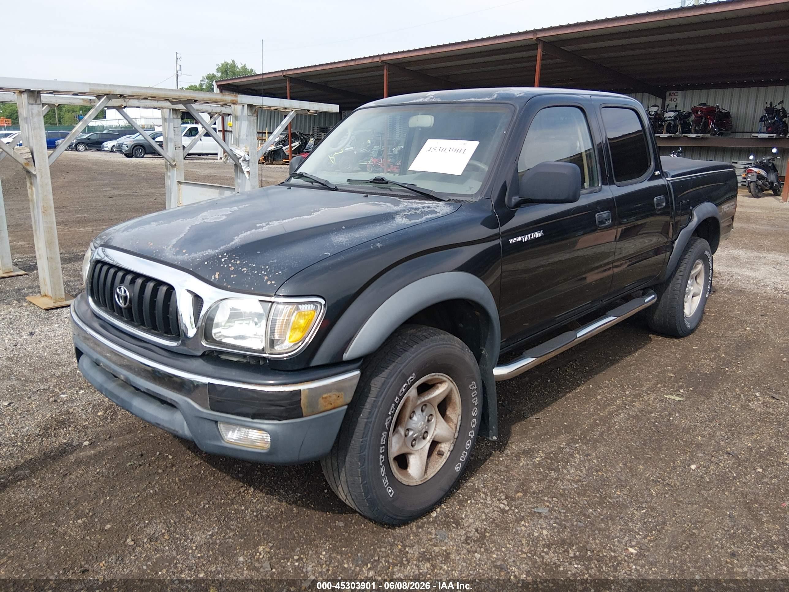 2002 Toyota Tacoma Base V6 Black vin: 5TEHN72N72Z066795