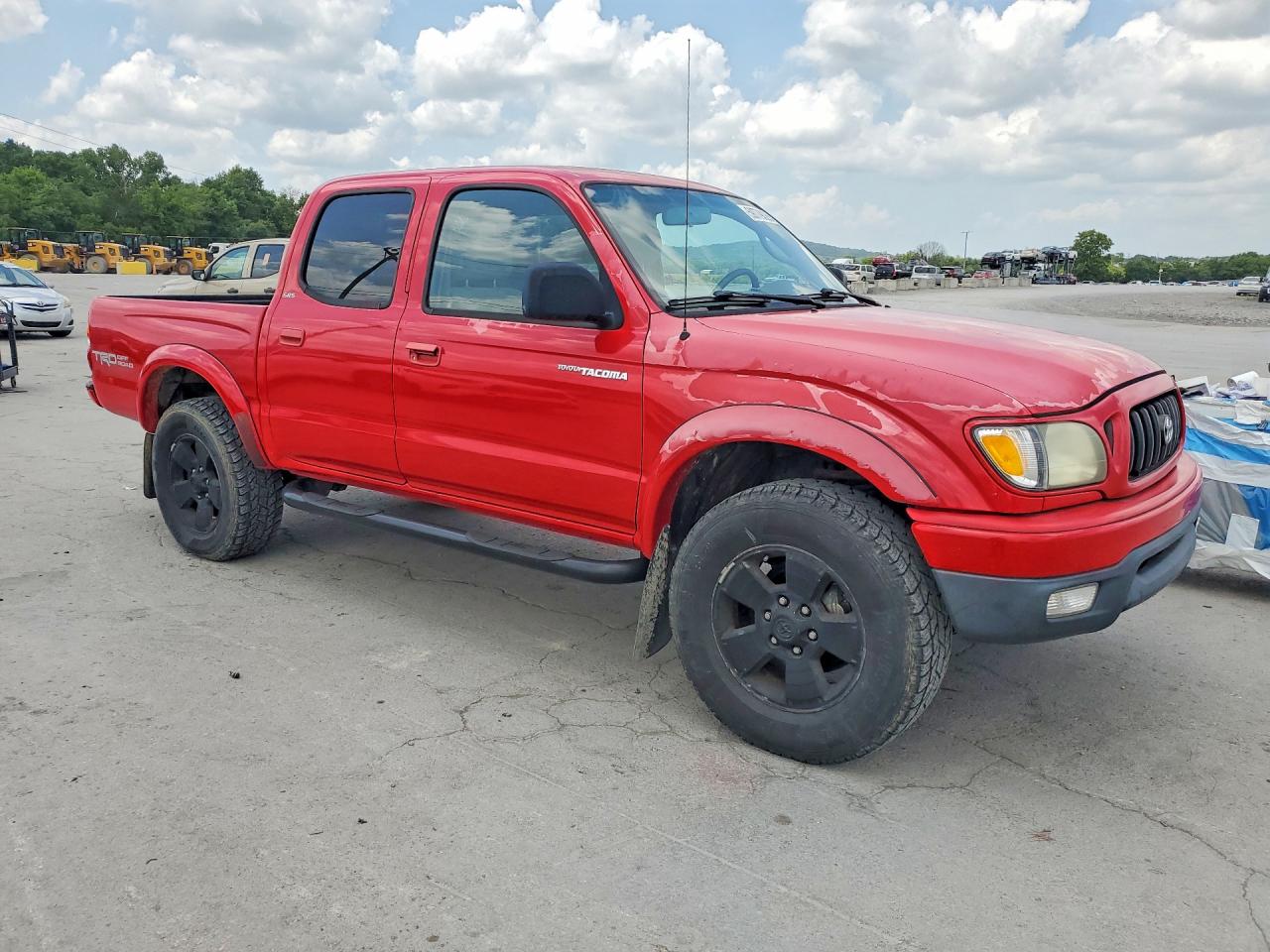 2003 Toyota Tacoma V6 Red vin: 5TEHN72N73Z274337