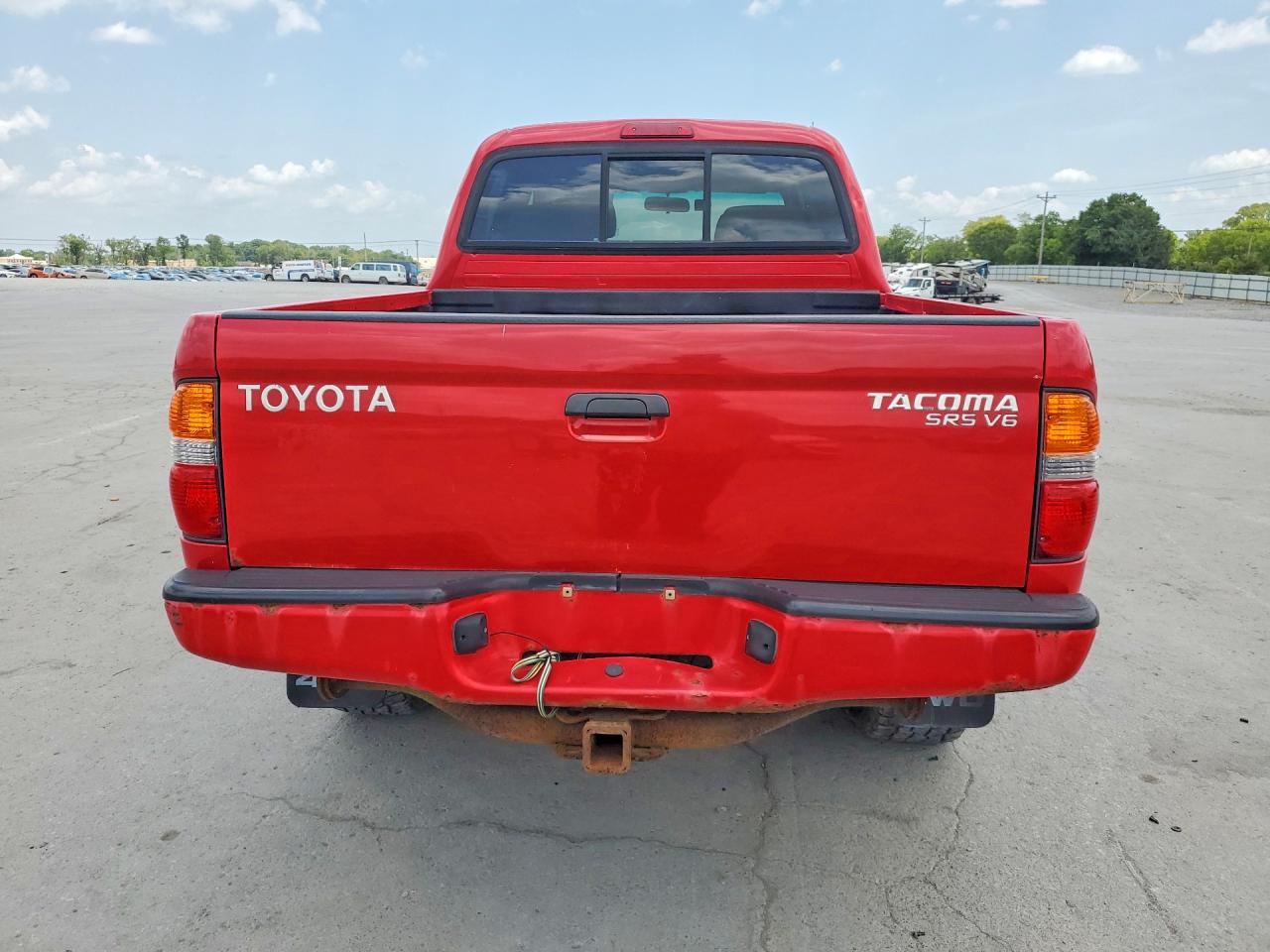 2003 Toyota Tacoma V6 Red vin: 5TEHN72N73Z274337