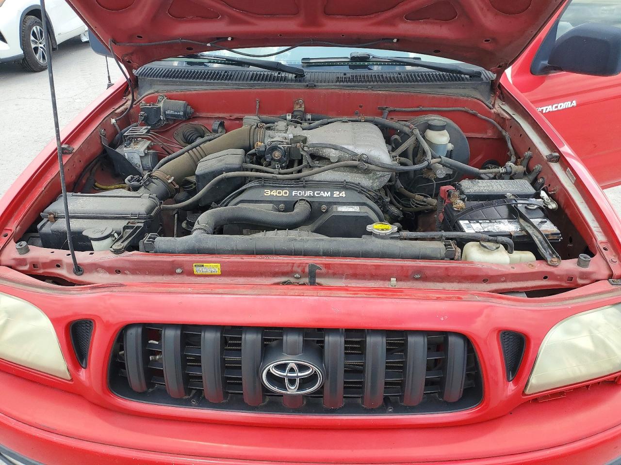 2003 Toyota Tacoma V6 Red vin: 5TEHN72N73Z274337