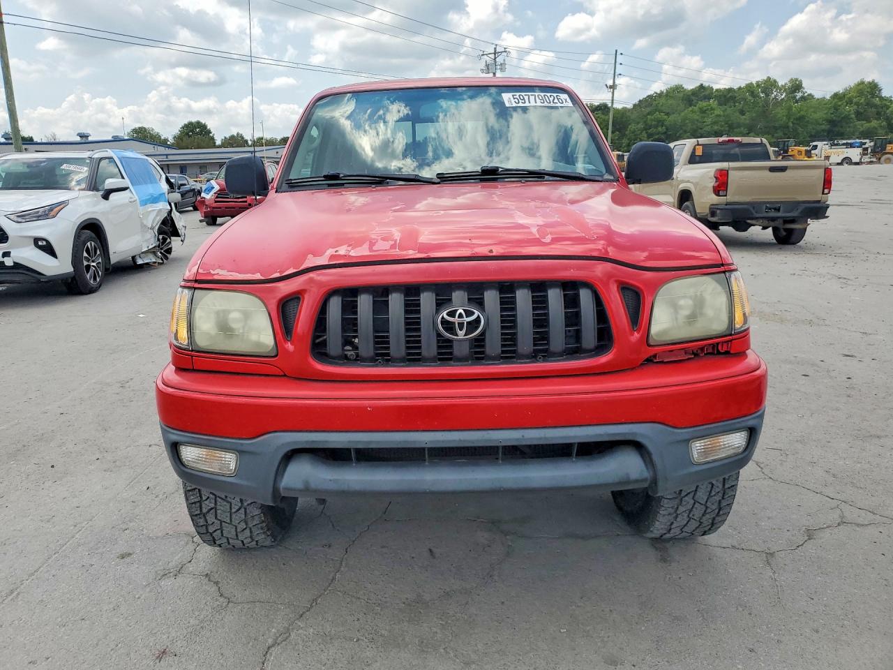 2003 Toyota Tacoma V6 Red vin: 5TEHN72N73Z274337