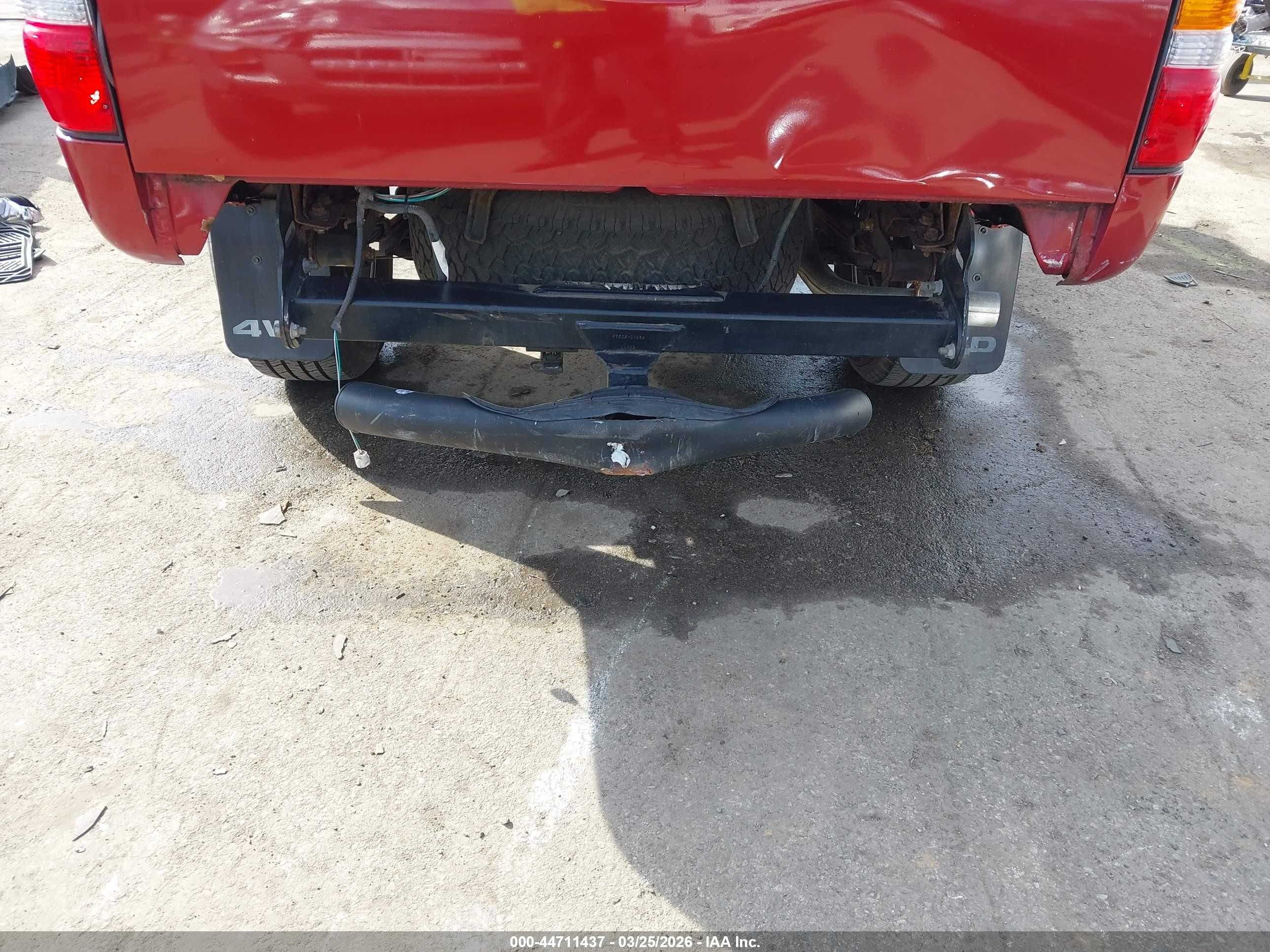 2004 Toyota Tacoma Base V6 Red vin: 5TEHN72N74Z340600