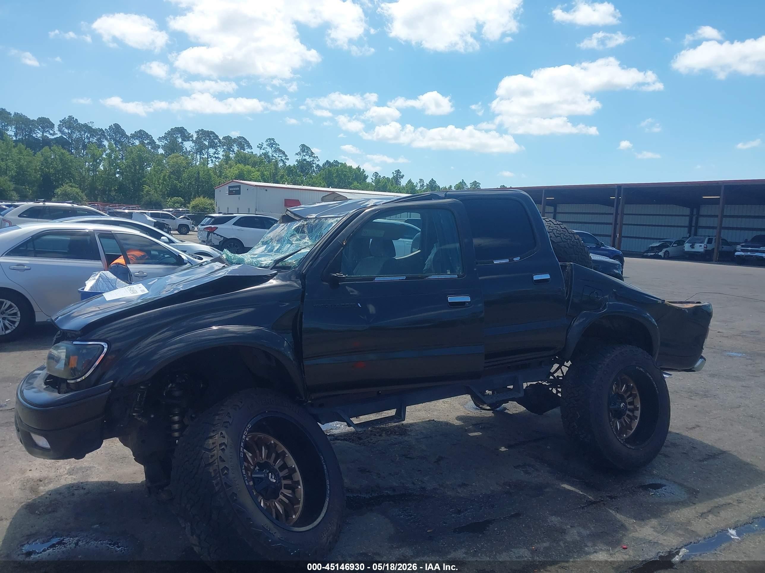 2004 Toyota Tacoma Base V6 Black vin: 5TEHN72N74Z361141