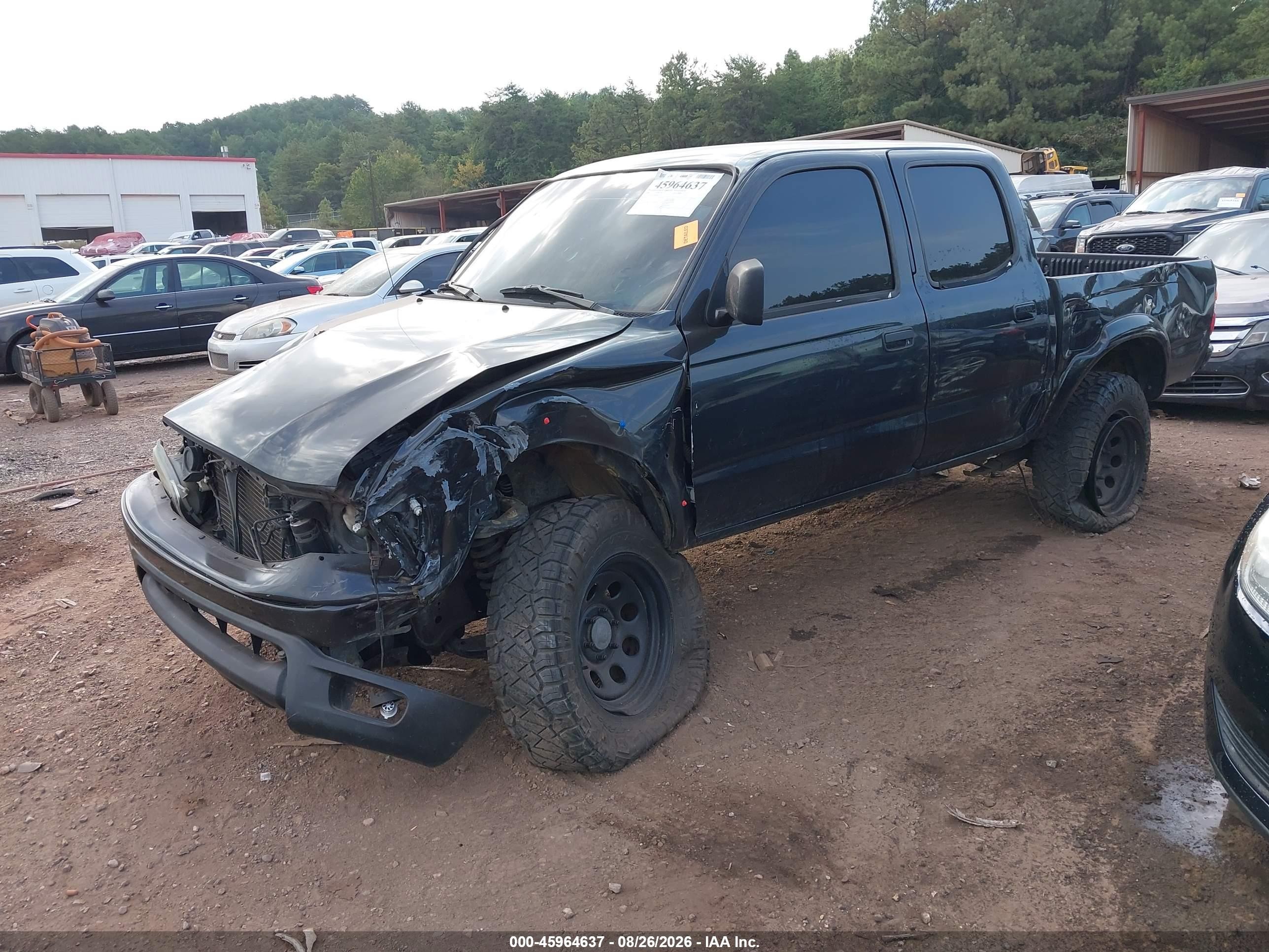 2004 Toyota Tacoma Base V6 Black vin: 5TEHN72N84Z363321
