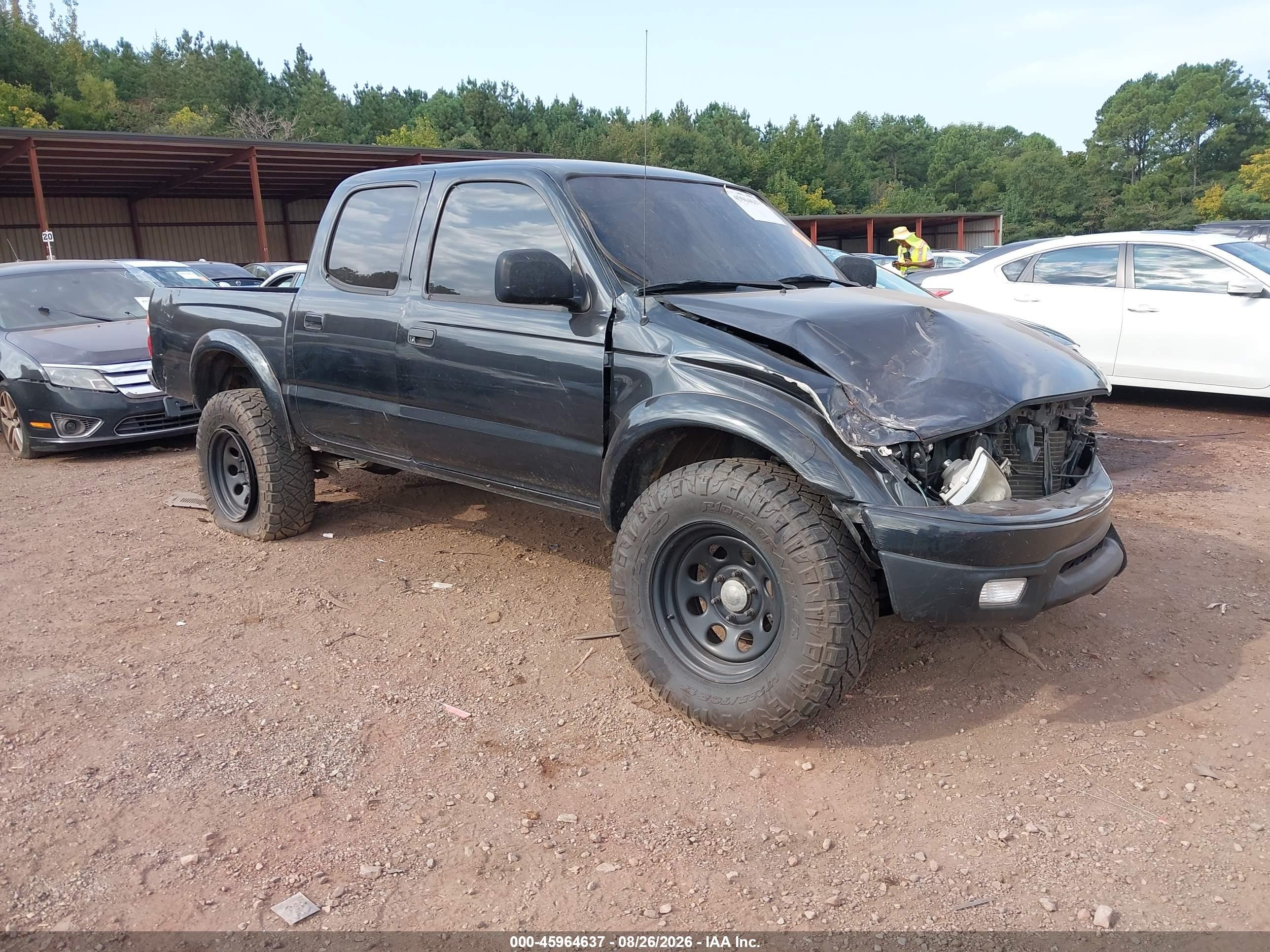 2004 Toyota Tacoma Base V6 Black vin: 5TEHN72N84Z363321
