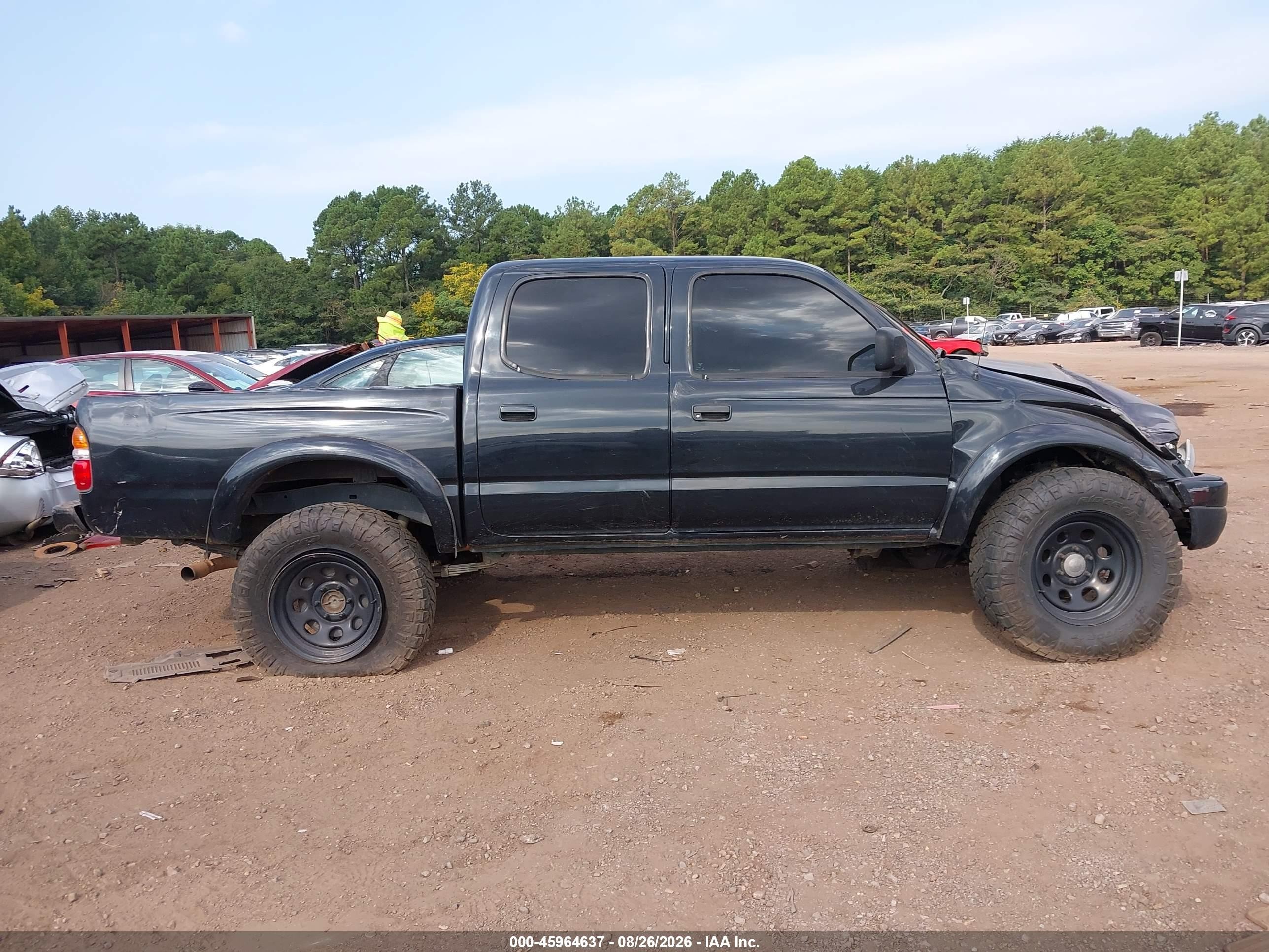 2004 Toyota Tacoma Base V6 Black vin: 5TEHN72N84Z363321