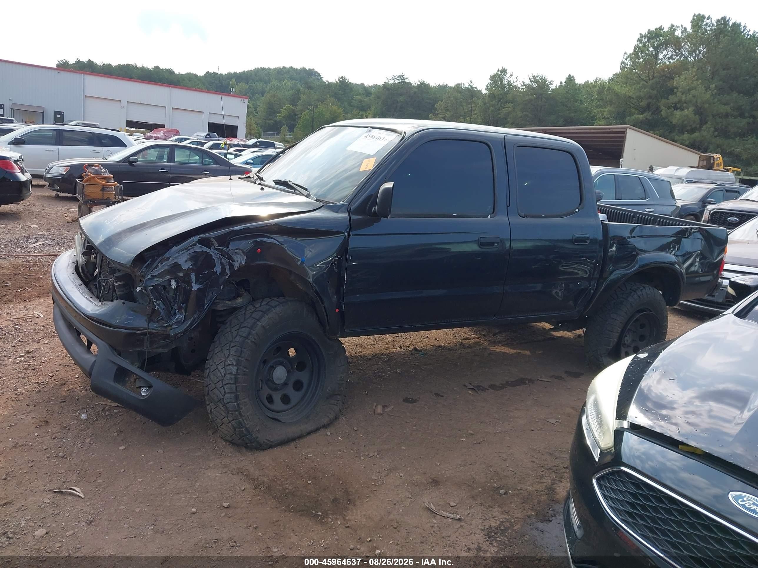 2004 Toyota Tacoma Base V6 Black vin: 5TEHN72N84Z363321