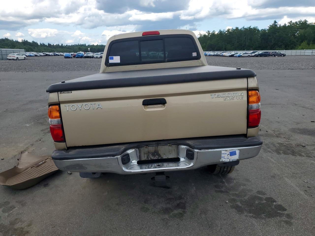 2004 Toyota Tacoma V6 Желто-коричневый vin: 5TEHN72N84Z461202